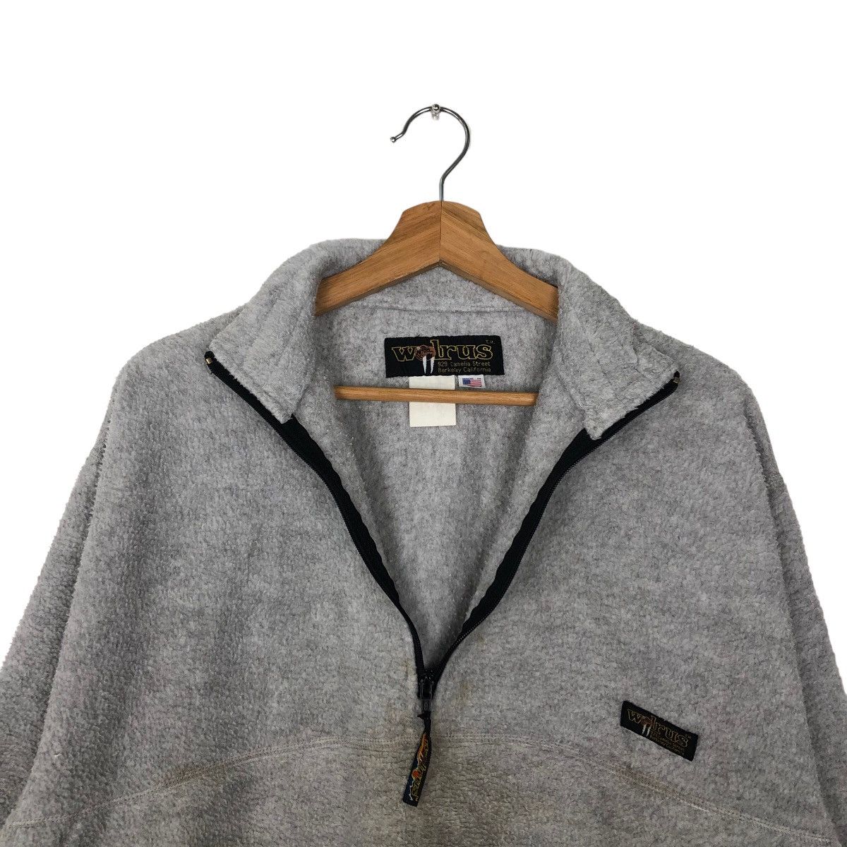 Japanese Brand VINTAGE FLEECE JACKET WOLRUS MADE IN USA WINTER WEAR Size US M / EU 48-50 / 2 - 8 Thumbnail