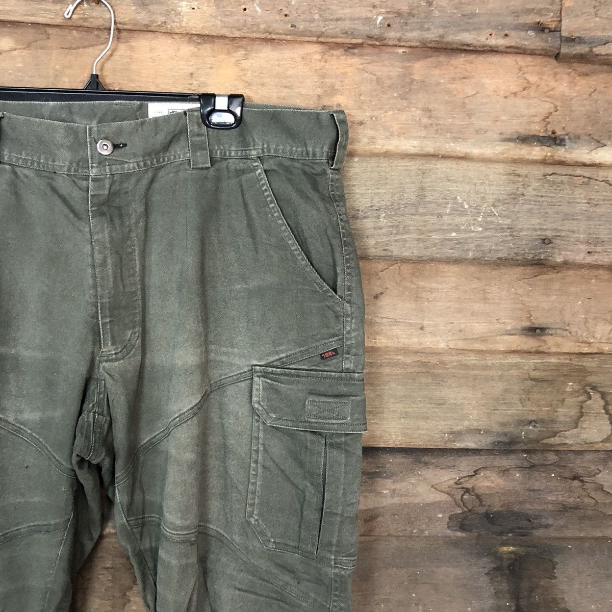 Faded Glory × Japanese Brand Tora Green Multipocket Tactical Cargo Pants #c961 Size US 37 - 5 Thumbnail