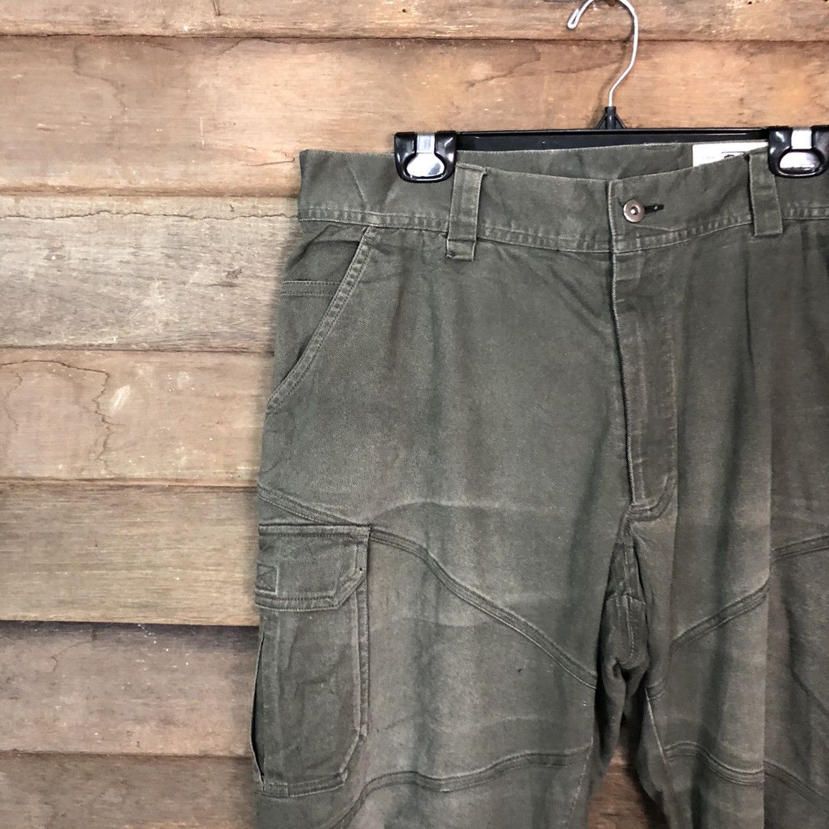 Faded Glory × Japanese Brand Tora Green Multipocket Tactical Cargo Pants #c961 Size US 37 - 6 Thumbnail