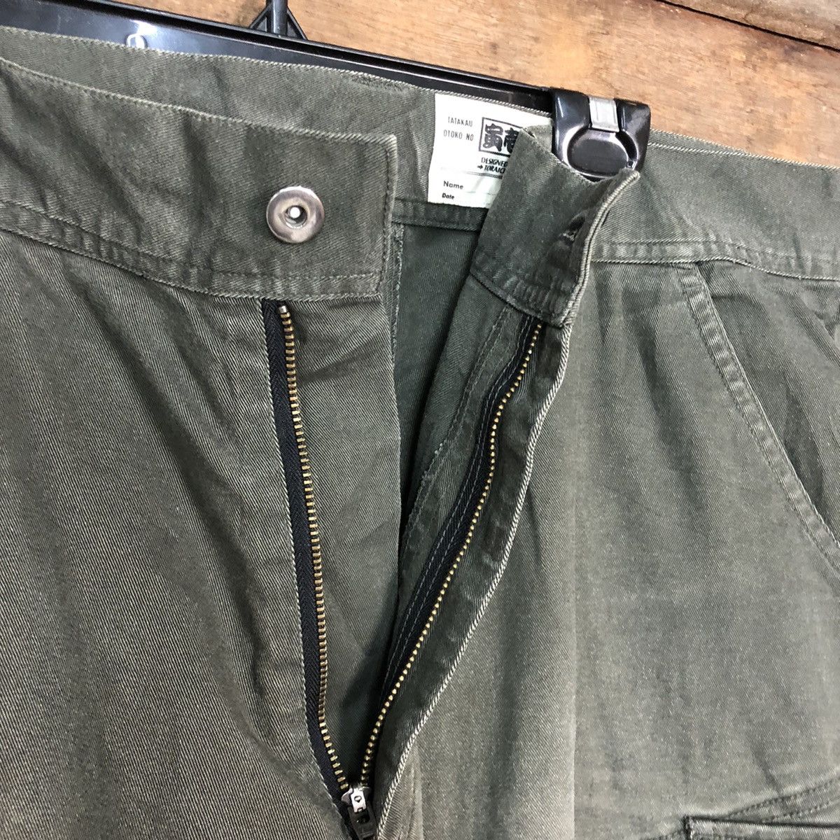 Faded Glory × Japanese Brand Tora Green Multipocket Tactical Cargo Pants #c961 Size US 37 - 8 Thumbnail