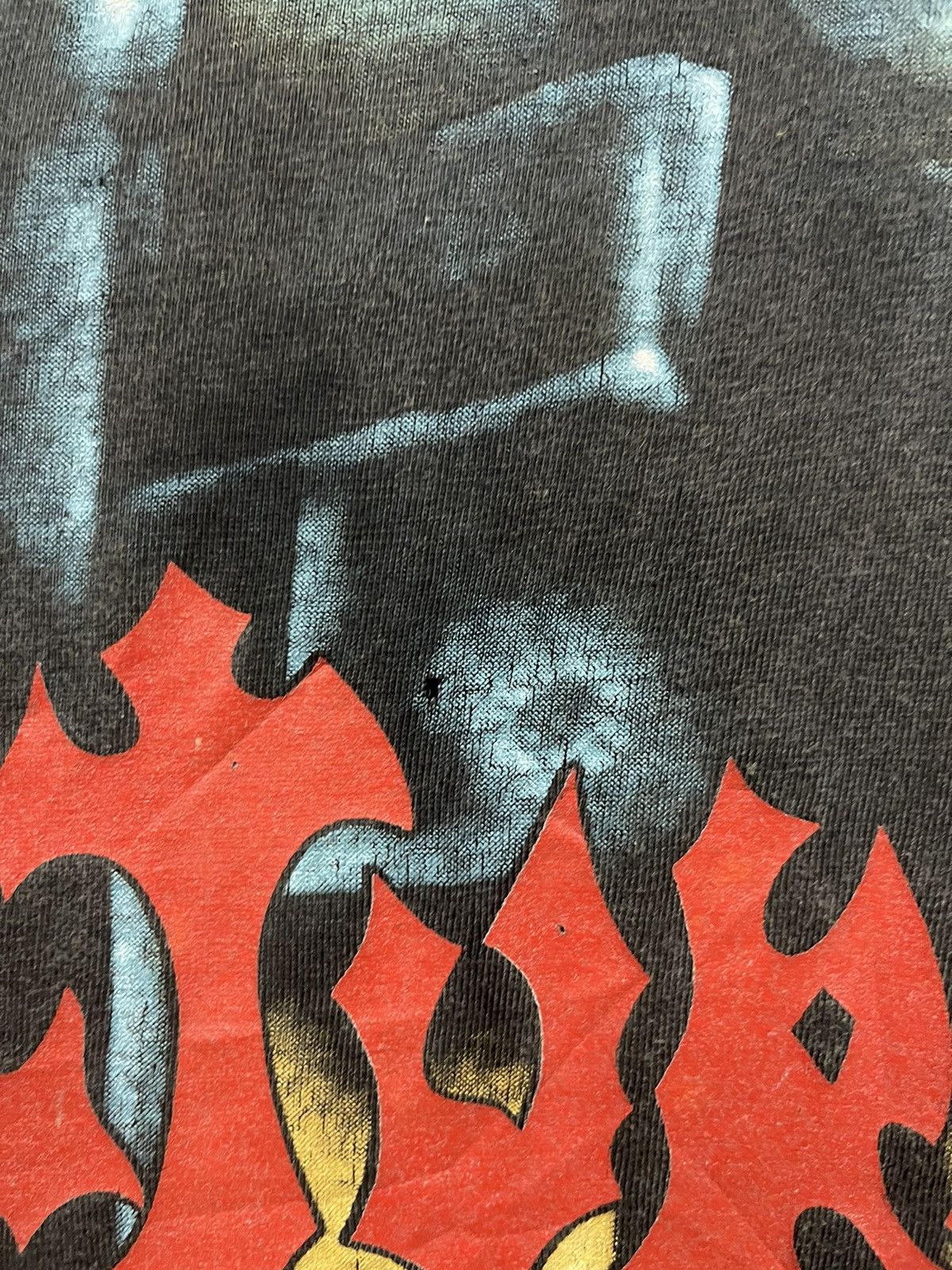 Band Tees Vintage 1996 Sepultura Distressed Bootleg T Shirt 90s Size US L / EU 52-54 / 3 - 14 Thumbnail