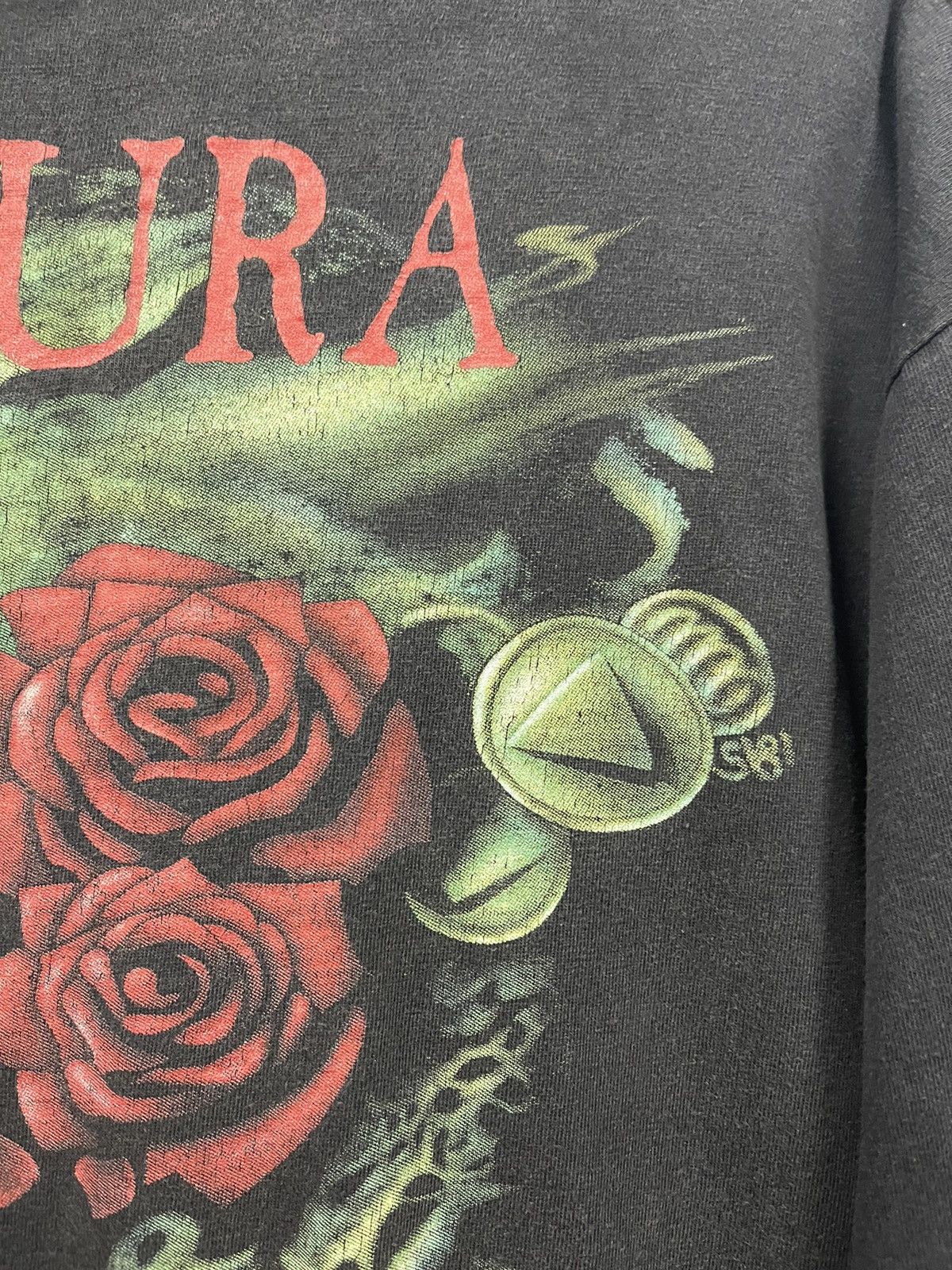 Band Tees Vintage 1996 Sepultura Distressed Bootleg T Shirt 90s Size US L / EU 52-54 / 3 - 8 Thumbnail