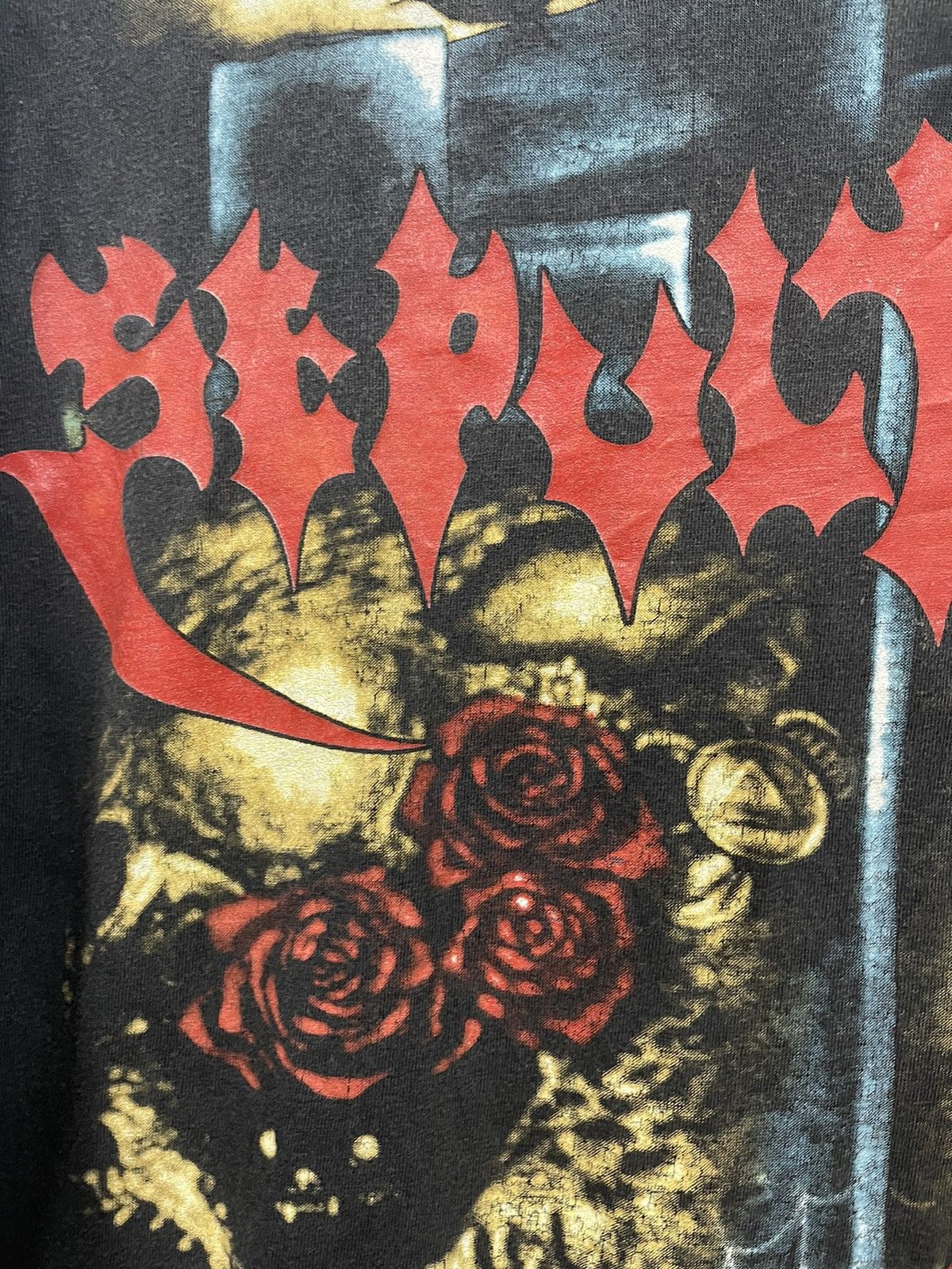 Band Tees Vintage 1996 Sepultura Distressed Bootleg T Shirt 90s Size US L / EU 52-54 / 3 - 6 Thumbnail