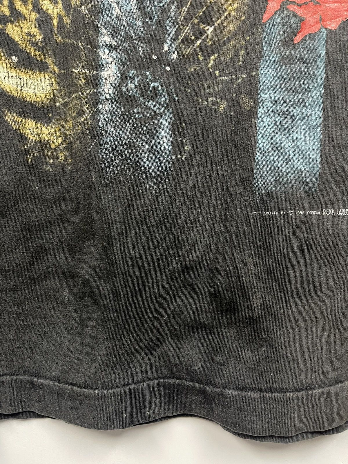 Band Tees Vintage 1996 Sepultura Distressed Bootleg T Shirt 90s Size US L / EU 52-54 / 3 - 13 Thumbnail