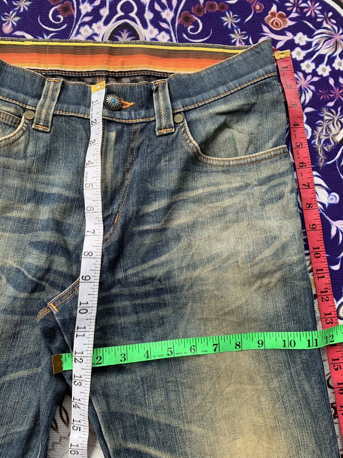 Edwin Vintage Edwin Blue Trip Distresed Faded Wash Denim Size US 34 / EU 50 - 13 Thumbnail