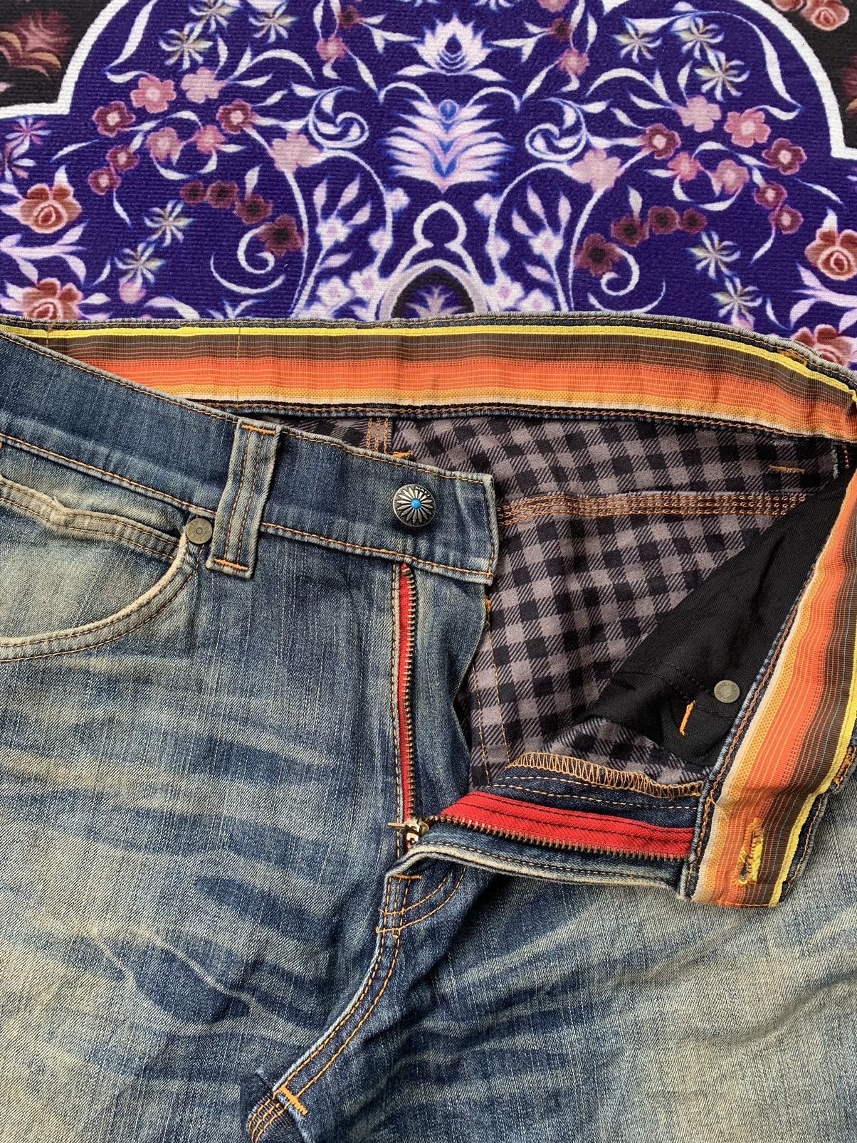 Edwin Vintage Edwin Blue Trip Distresed Faded Wash Denim Size US 34 / EU 50 - 4 Thumbnail