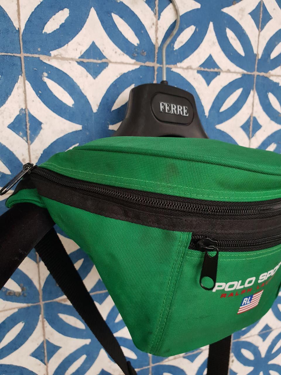 Polo Ralph Lauren × Ralph Lauren × Vintage Rare Green Polo Sport Fanny Bag Ralph Lauren Size ONE SIZE - 5 Thumbnail