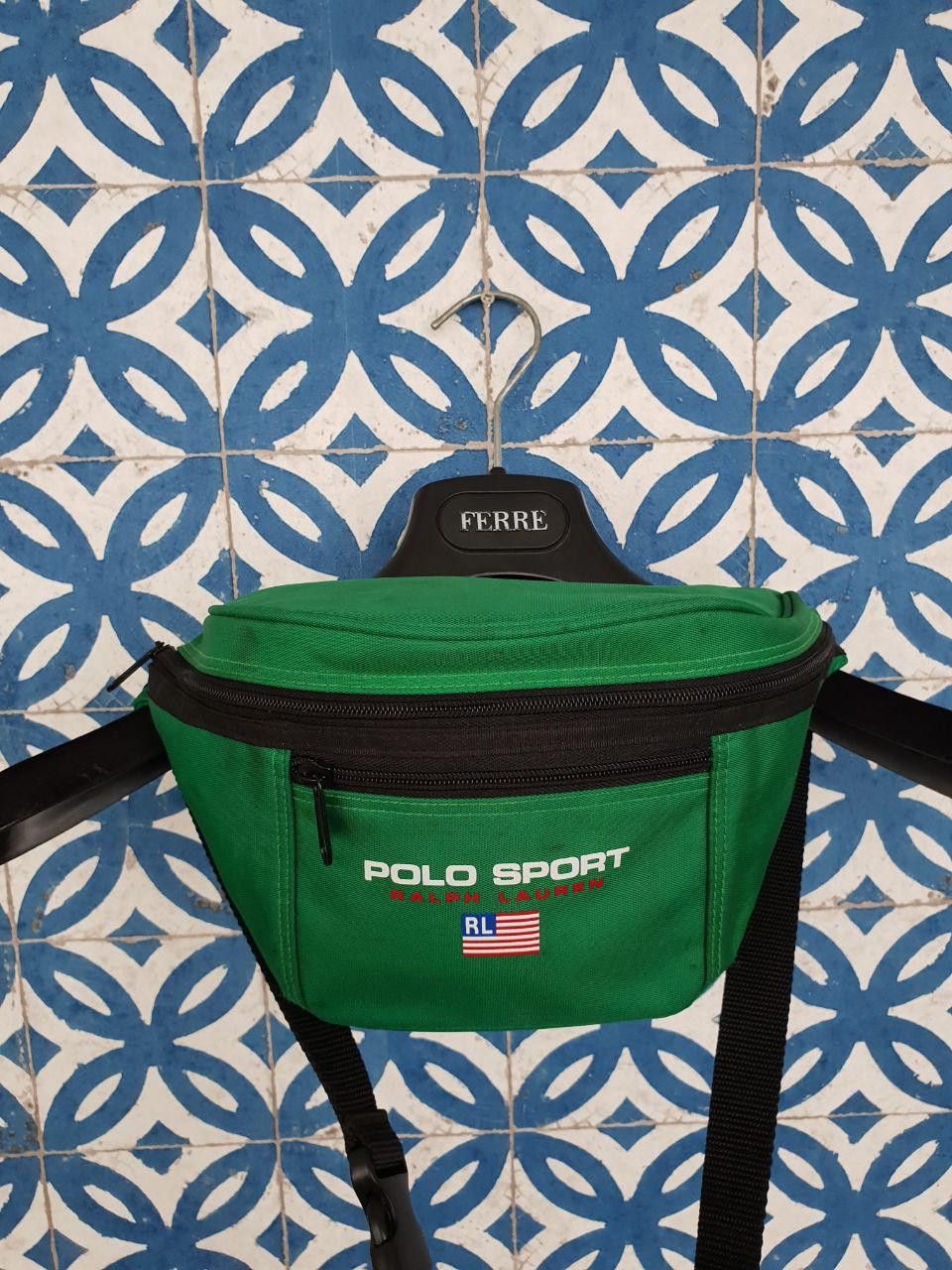 Polo Ralph Lauren × Ralph Lauren × Vintage Rare Green Polo Sport Fanny Bag Ralph Lauren Size ONE SIZE - 4 Thumbnail