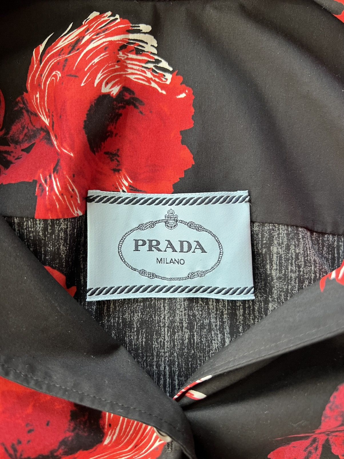 Prada Prada Split Banana Floral Print Pleated Dress Size US S / EU 44-46 / 1 - 3 Thumbnail