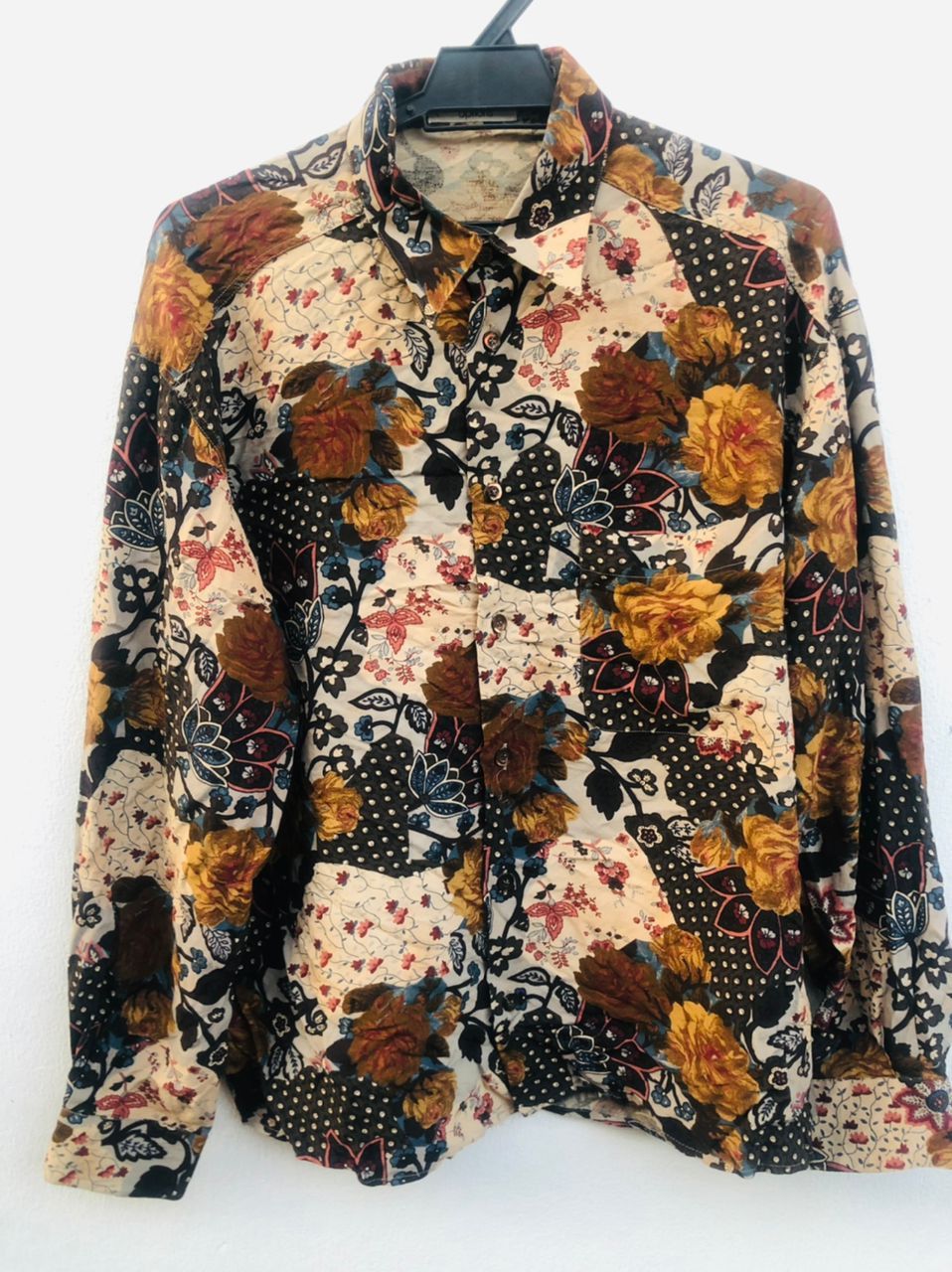image of Vintage Options Flower Japanese Designer Fashion Style, Men's (Size Large)