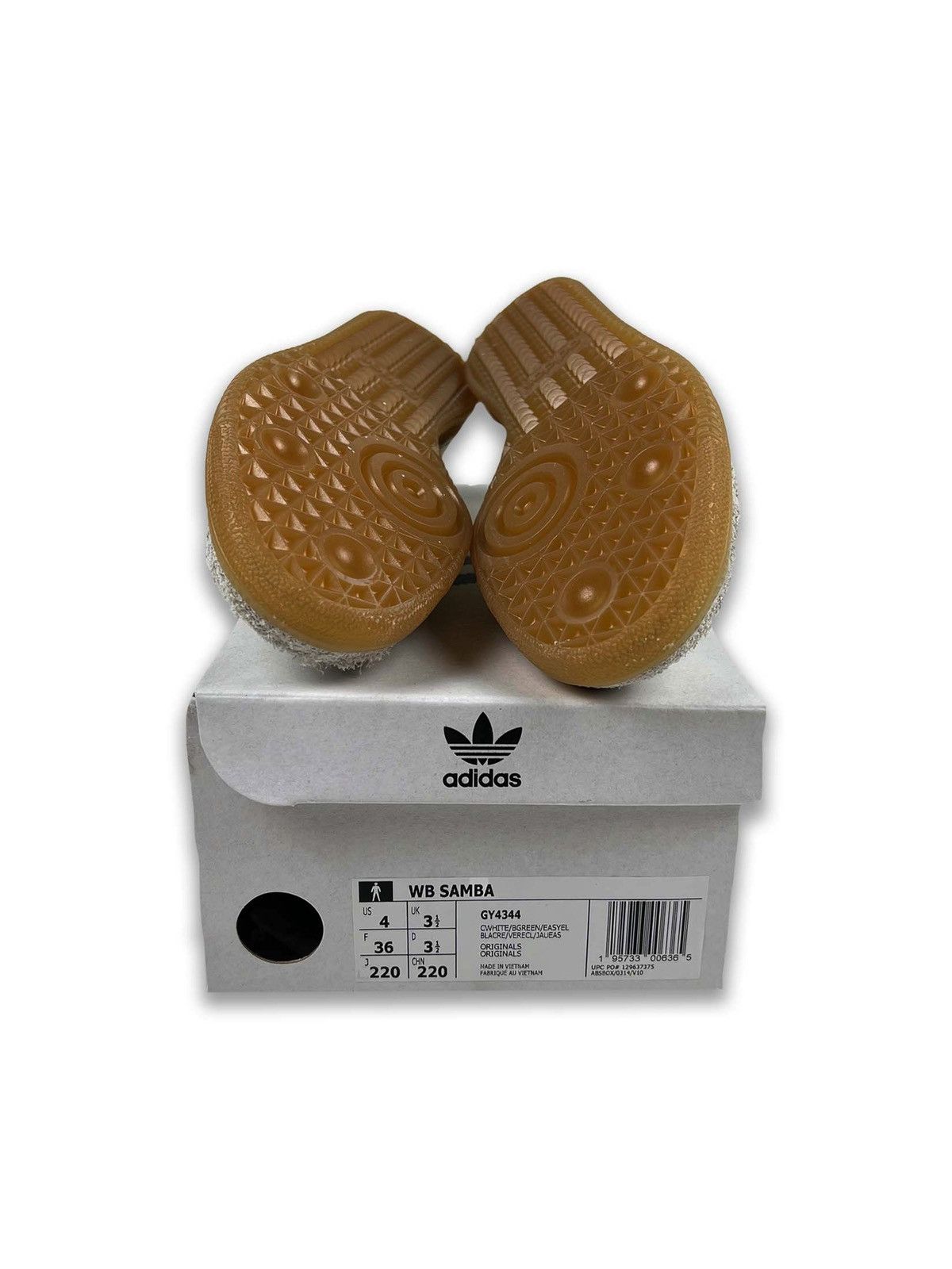 Adidas × Wales Bonner Wales Bonner Adidas Samba Cream White Bold Green 4 Size US 5 / EU 37 - 6 Thumbnail