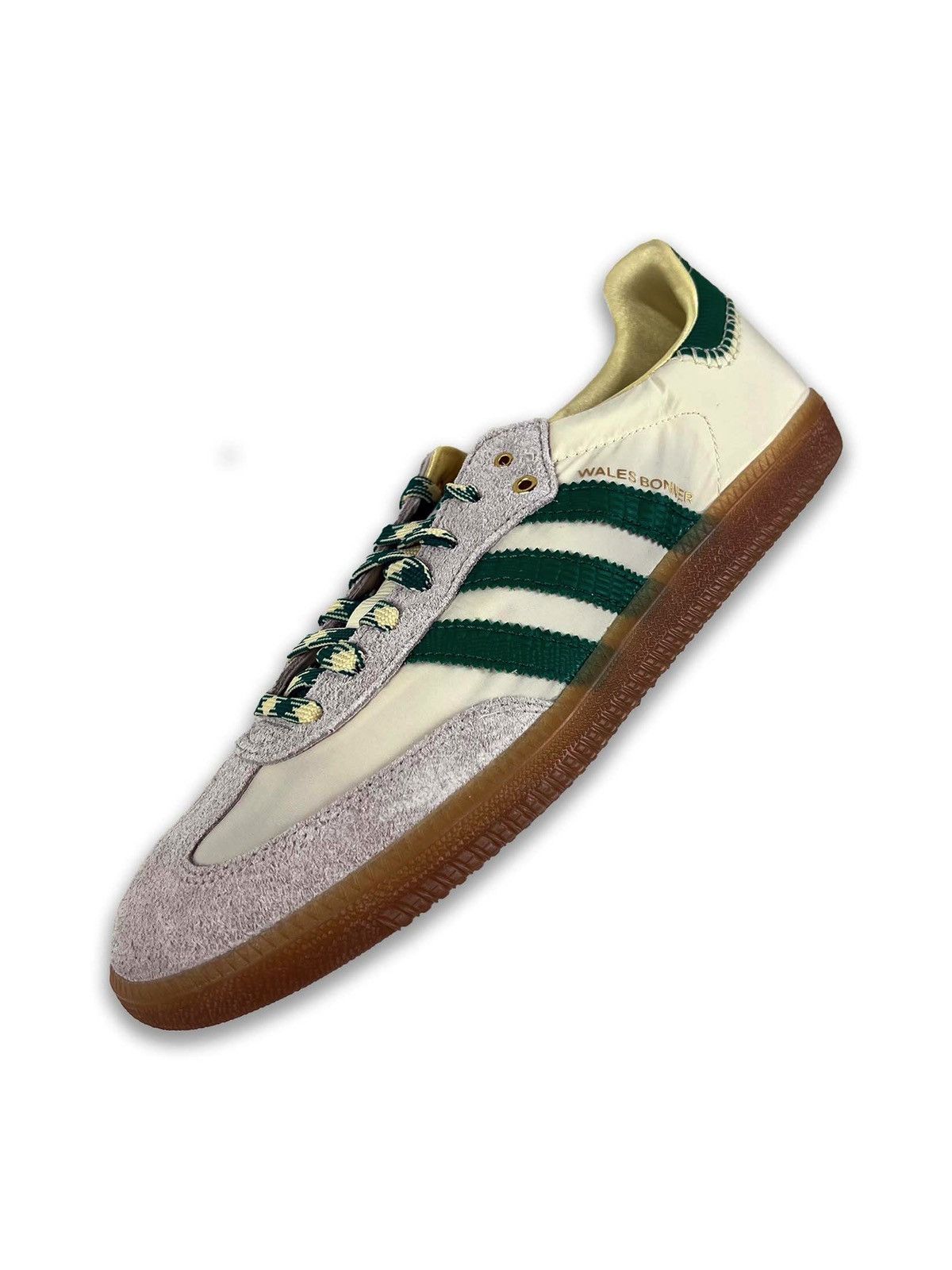 Adidas × Wales Bonner Wales Bonner Adidas Samba Cream White Bold Green 4 Size US 5 / EU 37 - 8 Thumbnail