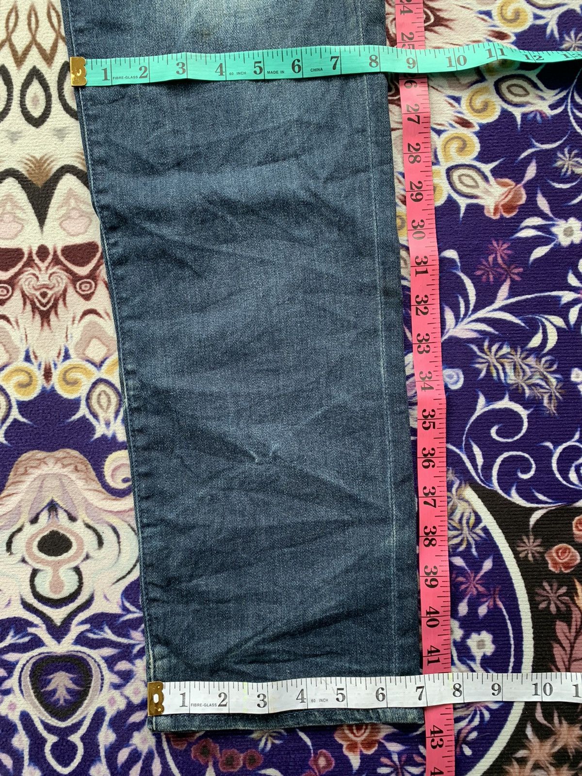 If Six Was Nine Semantic Design Faded Wash Denim Size US 35 - 7 Thumbnail