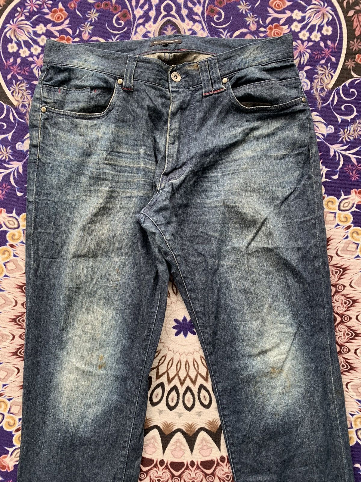 If Six Was Nine Semantic Design Faded Wash Denim Size US 35 - 2 Thumbnail