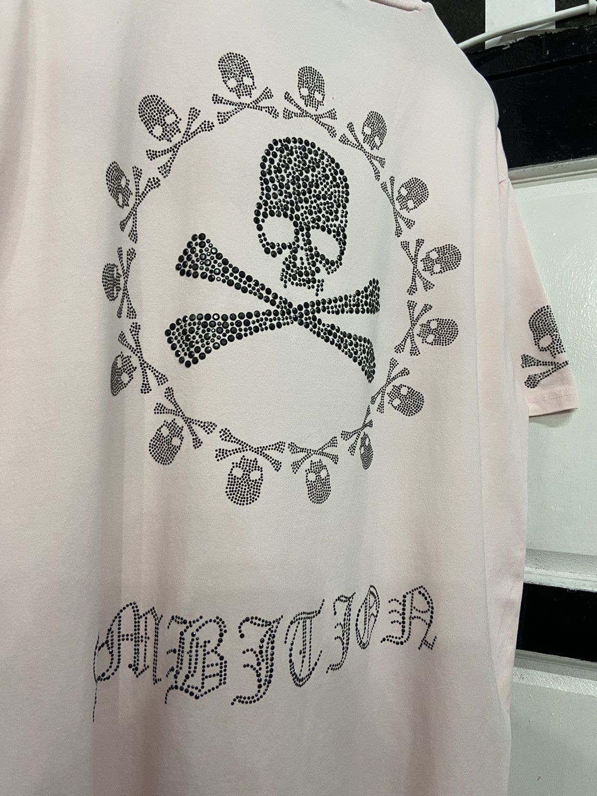 Japanese Brand Japanese Brand Be Ambition Skulls Fully Beads Rhinestone Tee Size US XL / EU 56 / 4 - 4 Thumbnail