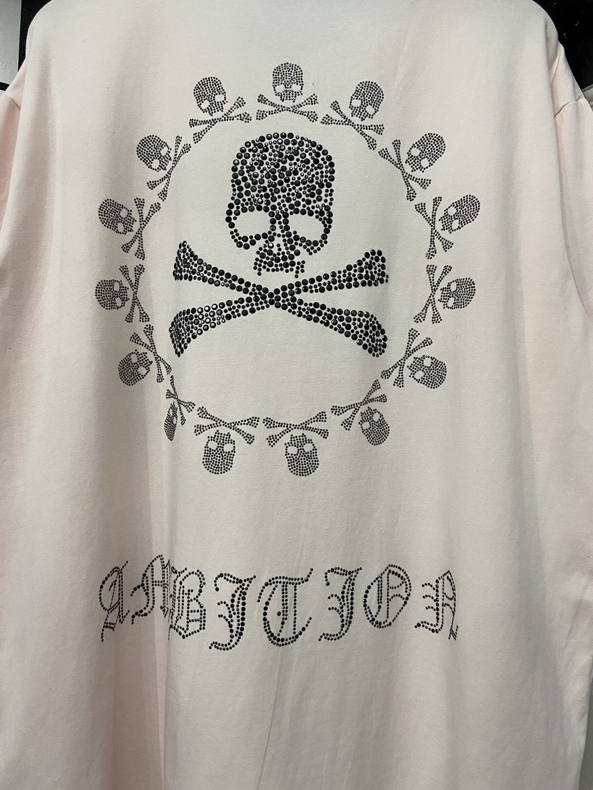 Japanese Brand Japanese Brand Be Ambition Skulls Fully Beads Rhinestone Tee Size US XL / EU 56 / 4 - 15 Thumbnail