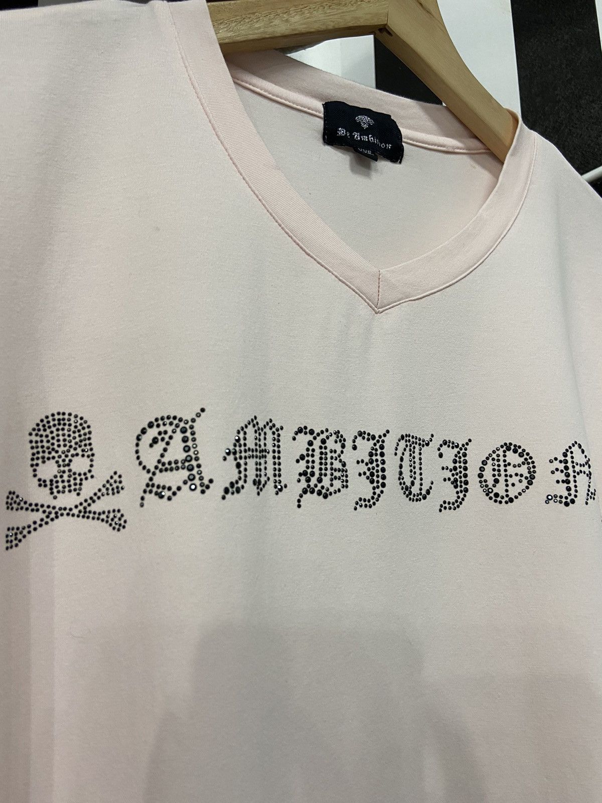 Japanese Brand Japanese Brand Be Ambition Skulls Fully Beads Rhinestone Tee Size US XL / EU 56 / 4 - 8 Thumbnail