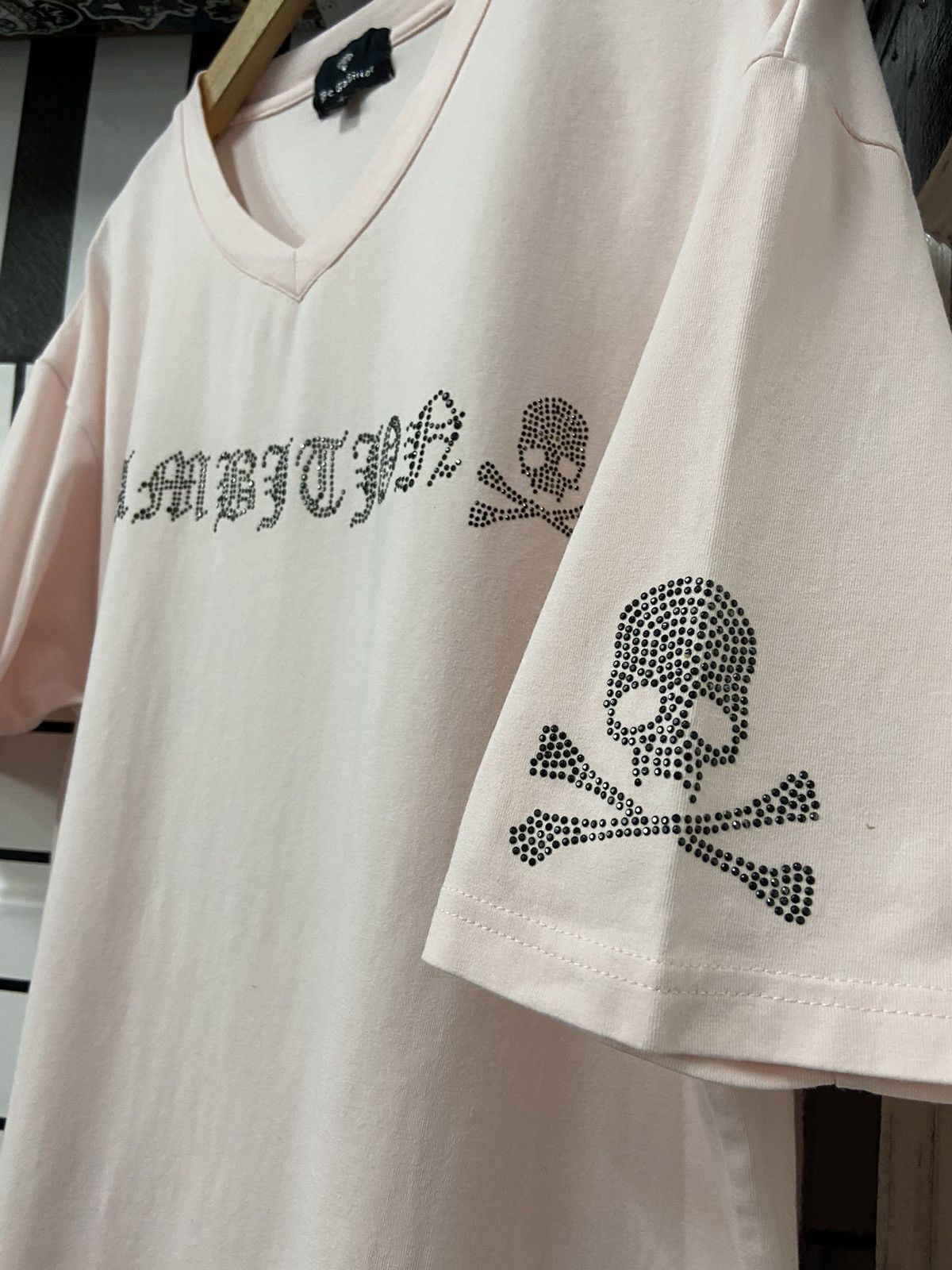 Japanese Brand Japanese Brand Be Ambition Skulls Fully Beads Rhinestone Tee Size US XL / EU 56 / 4 - 6 Thumbnail