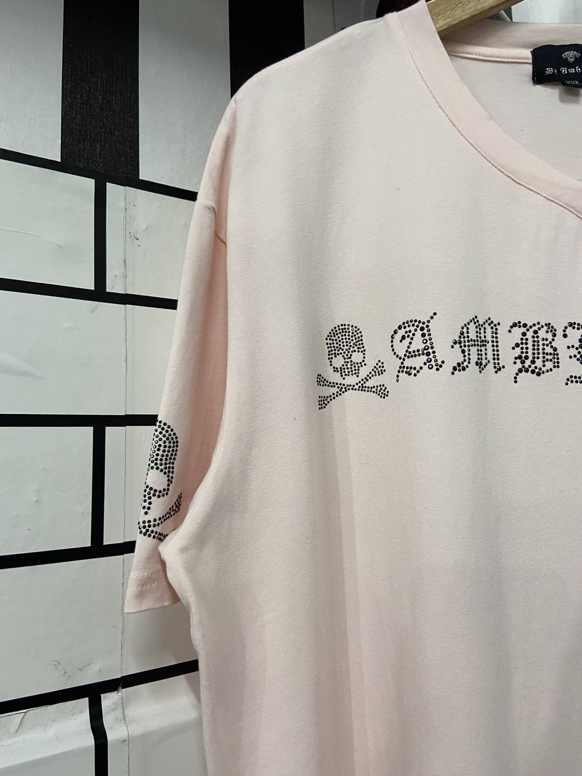 Japanese Brand Japanese Brand Be Ambition Skulls Fully Beads Rhinestone Tee Size US XL / EU 56 / 4 - 12 Thumbnail