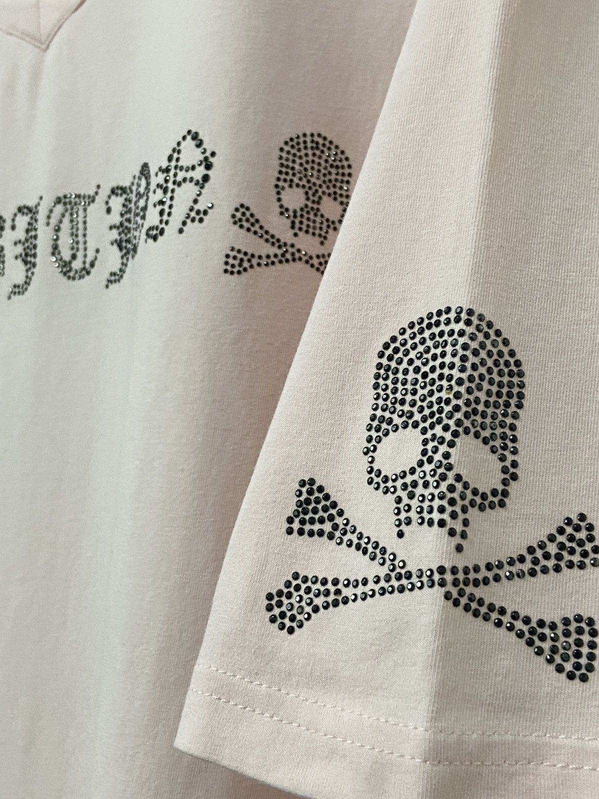 Japanese Brand Japanese Brand Be Ambition Skulls Fully Beads Rhinestone Tee Size US XL / EU 56 / 4 - 14 Thumbnail