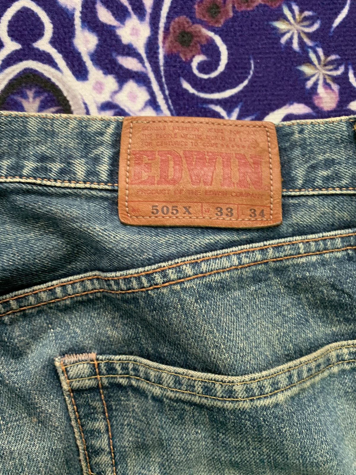 Edwin Vintage Edwin Selvedge Faded Wash Denim Size US 34 / EU 50 - 10 Thumbnail