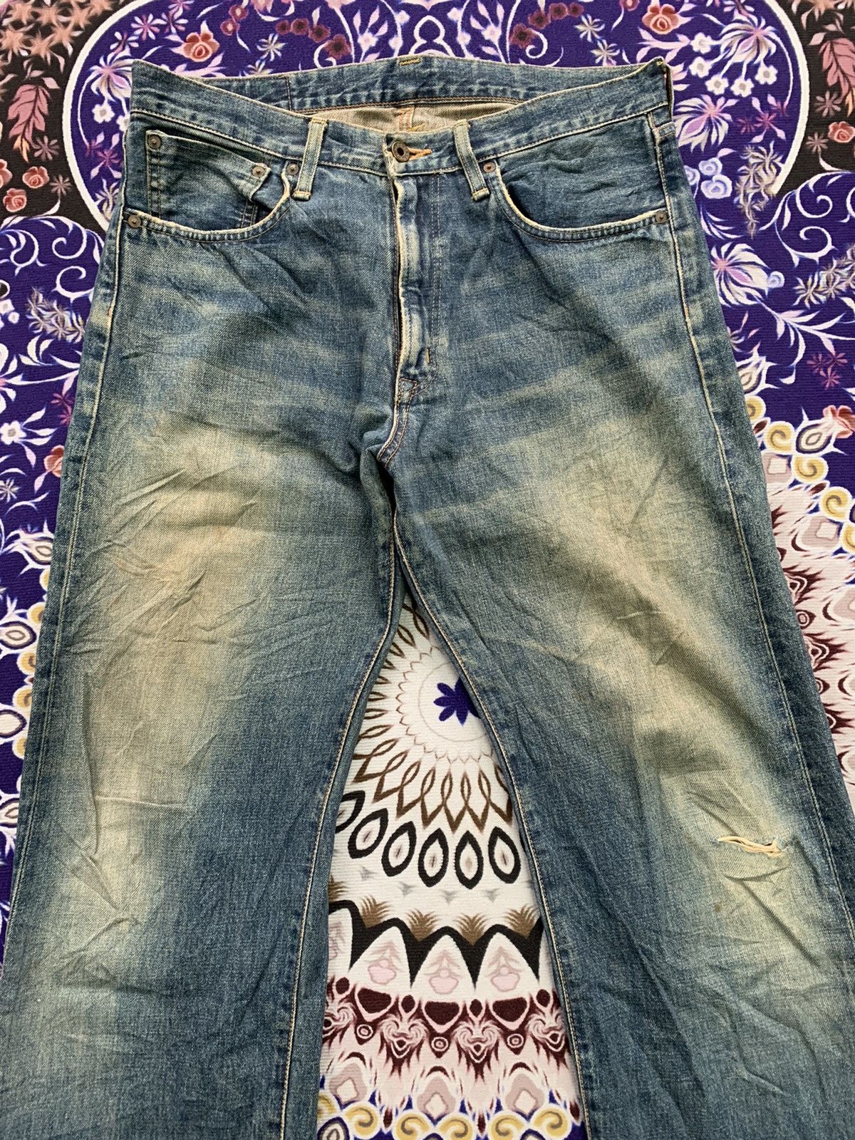 Edwin Vintage Edwin Selvedge Faded Wash Denim Size US 34 / EU 50 - 2 Thumbnail