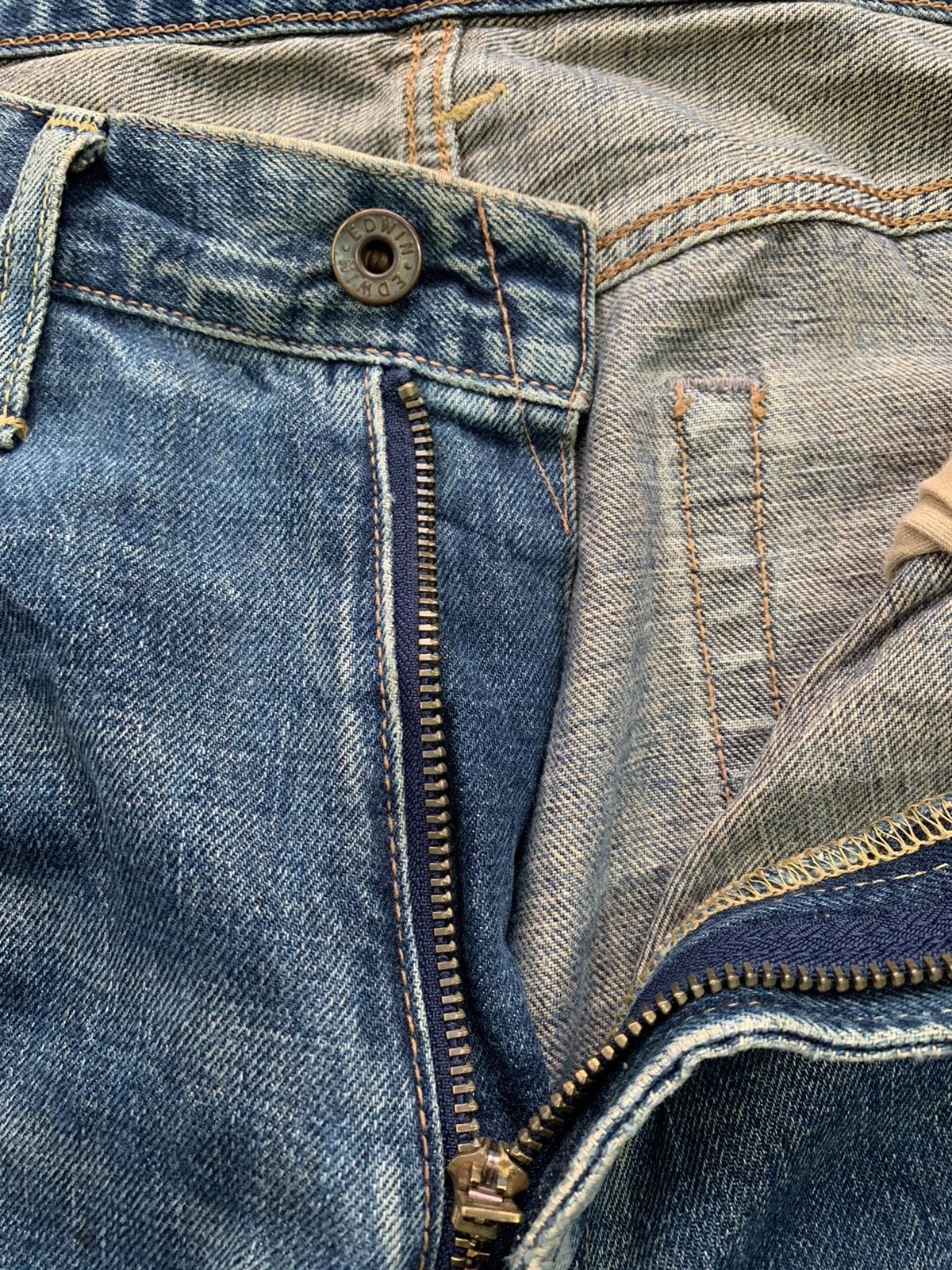 Edwin Vintage Edwin Selvedge Faded Wash Denim Size US 34 / EU 50 - 3 Thumbnail
