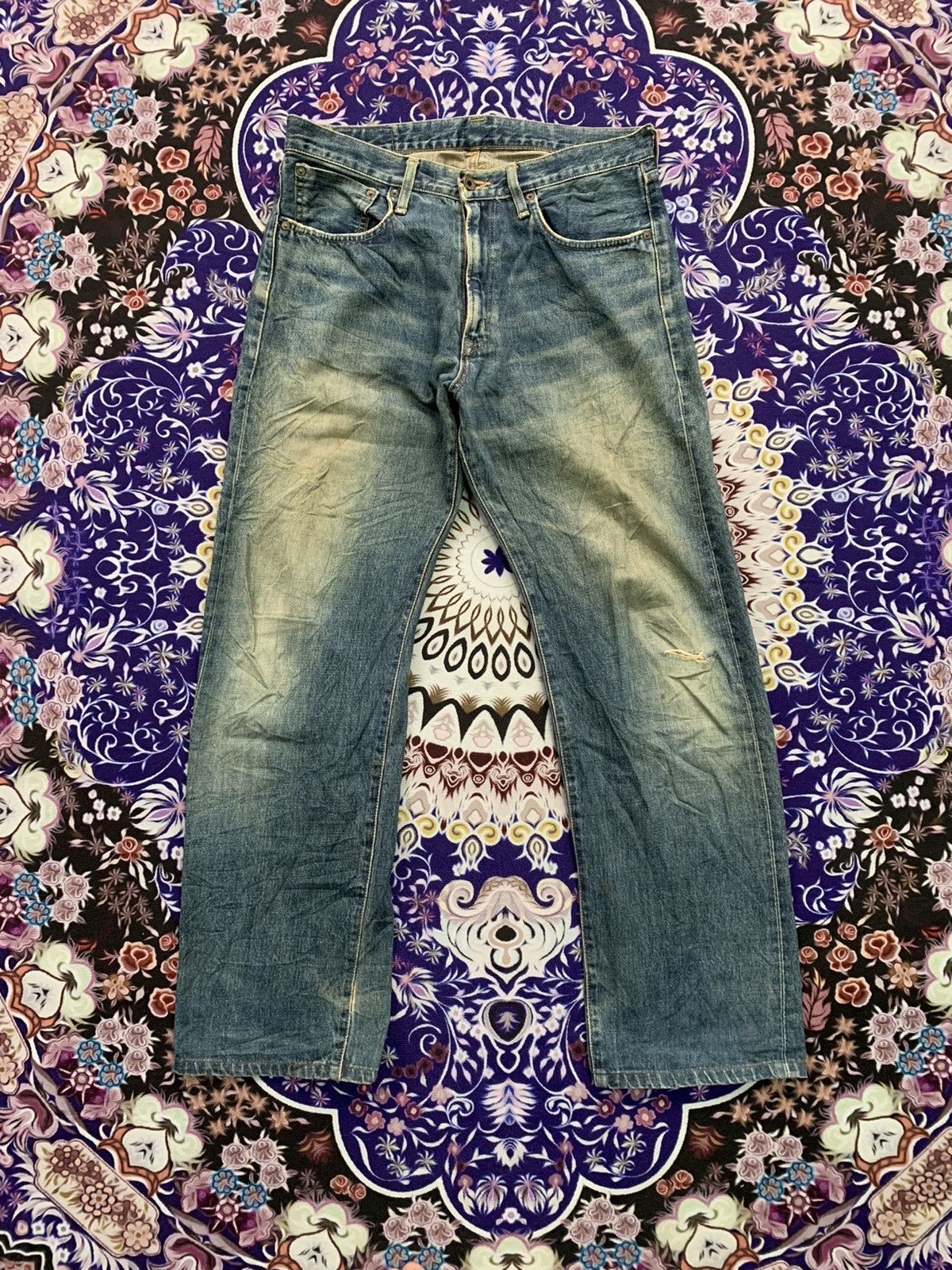 Edwin Vintage Edwin Selvedge Faded Wash Denim Size US 34 / EU 50 - 1 Thumbnail