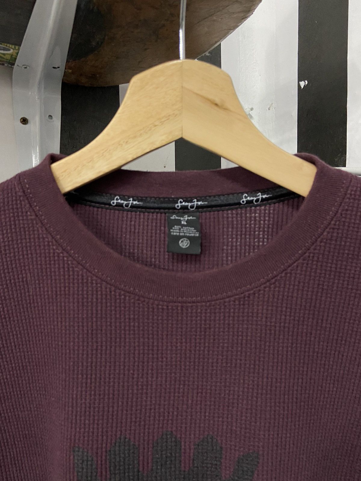 Sean John × Vintage Vintage Sean John Waffle Long Sleeve Shirt Size US XXL / EU 58 / 5 - 9 Thumbnail