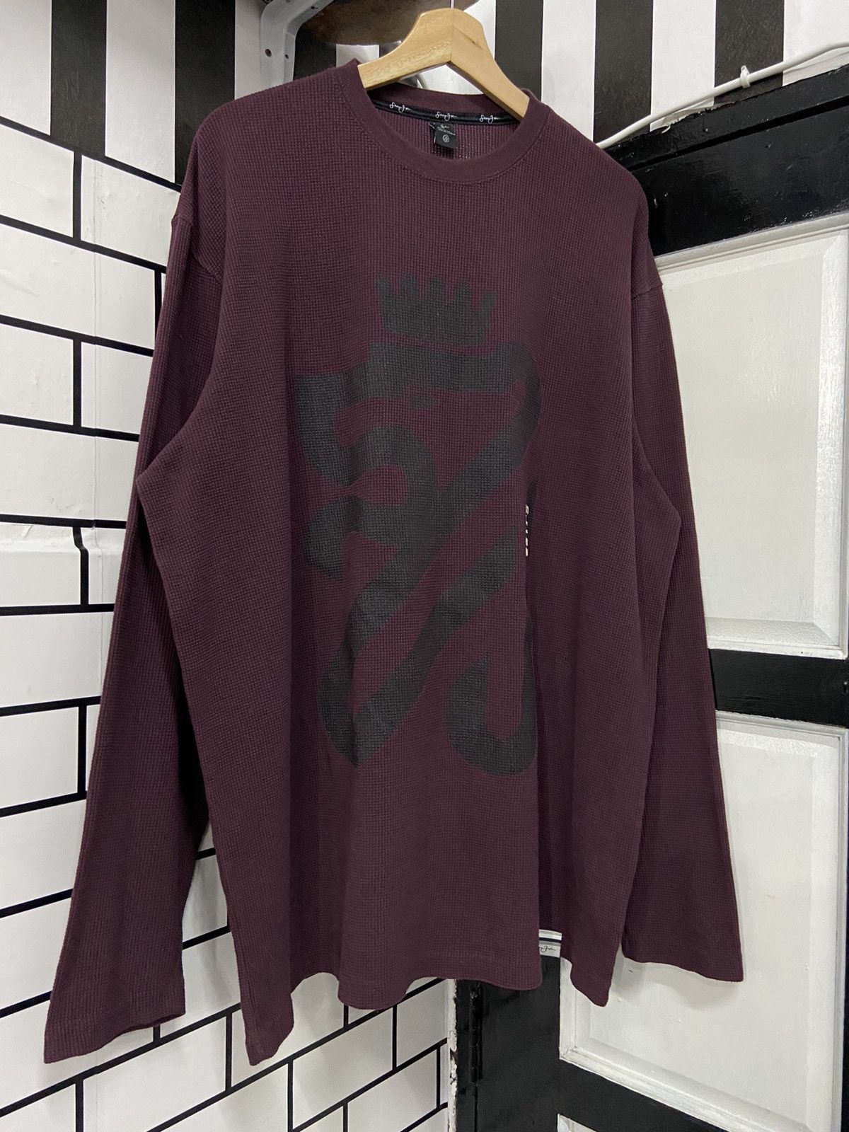 Sean John × Vintage Vintage Sean John Waffle Long Sleeve Shirt Size US XXL / EU 58 / 5 - 4 Thumbnail