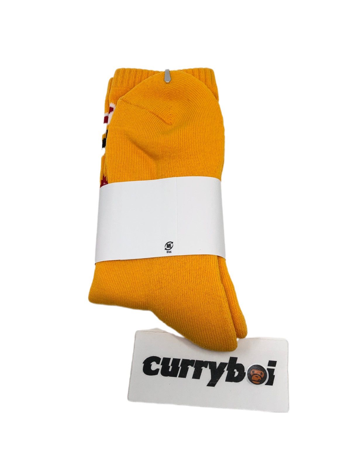 Bape (Size L) BAPE Shark Socks Orange Size ONE SIZE - 5 Thumbnail
