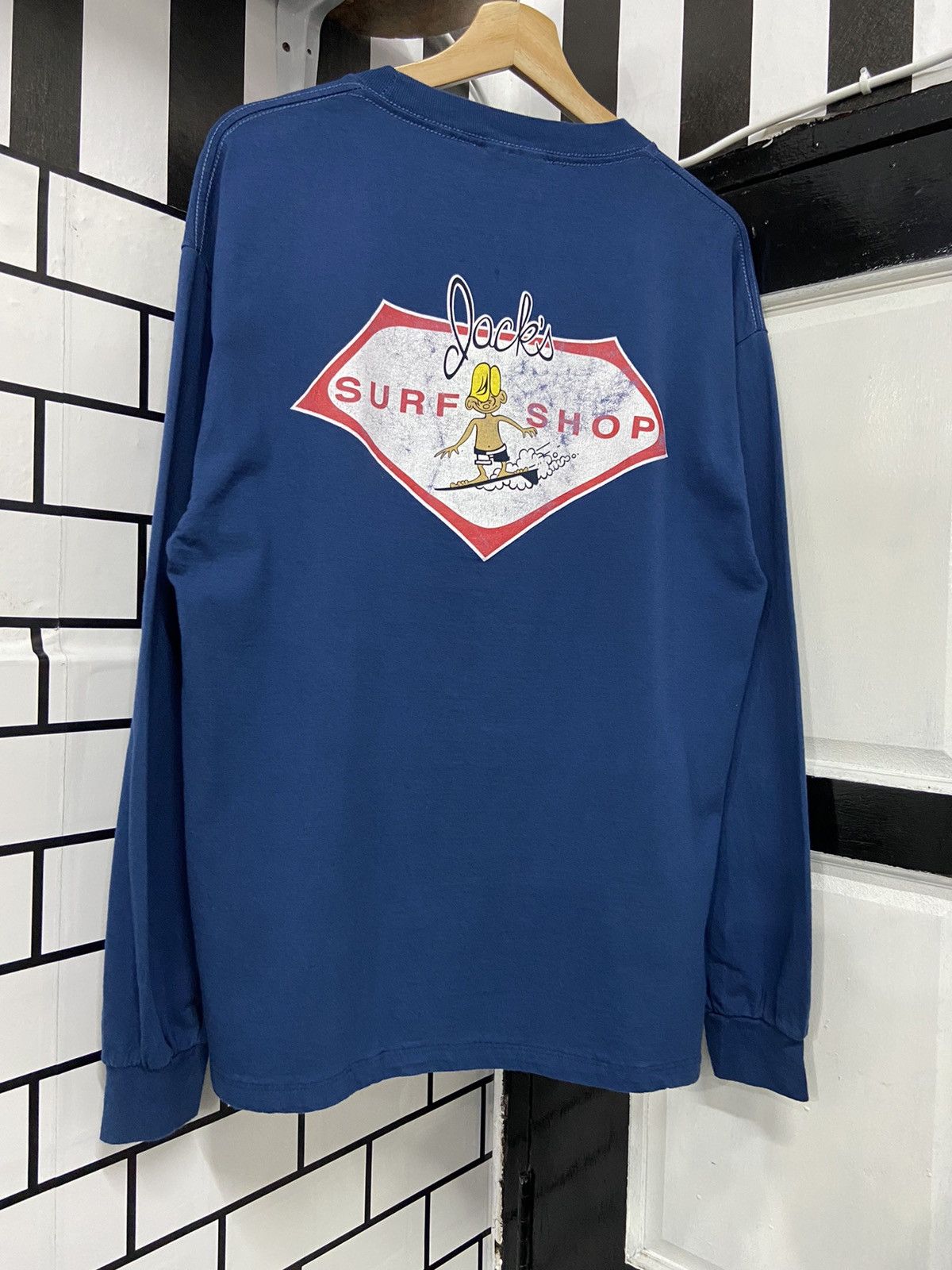 Vintage Vintage 90’s Jacks Surf Shop Long Sleeve tee Made in USA Size US L / EU 52-54 / 3 - 4 Thumbnail