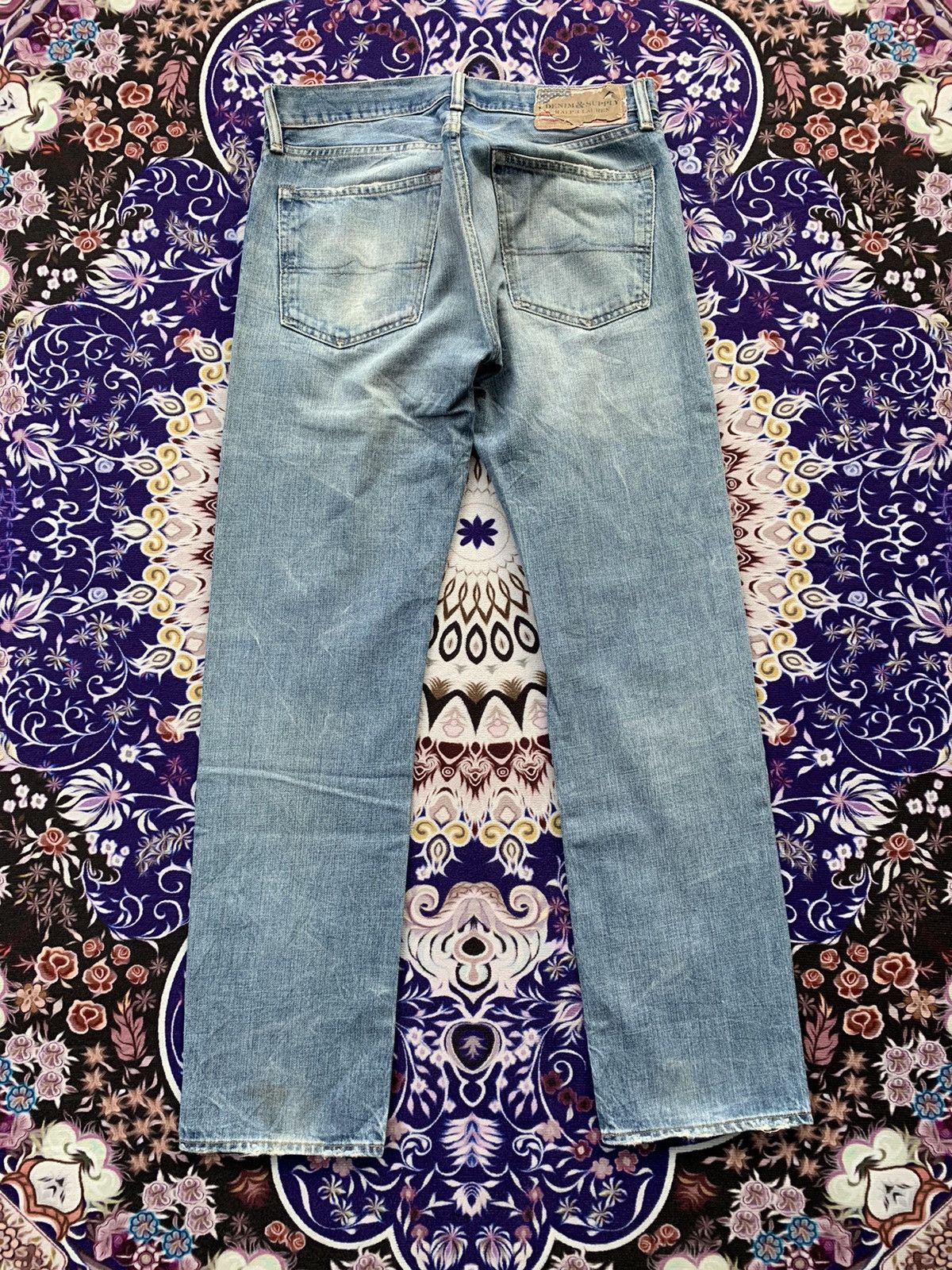 RRL Ralph Lauren Vintage Ralph Lauren Faded Wash Denim Size US 35 - 8 Thumbnail