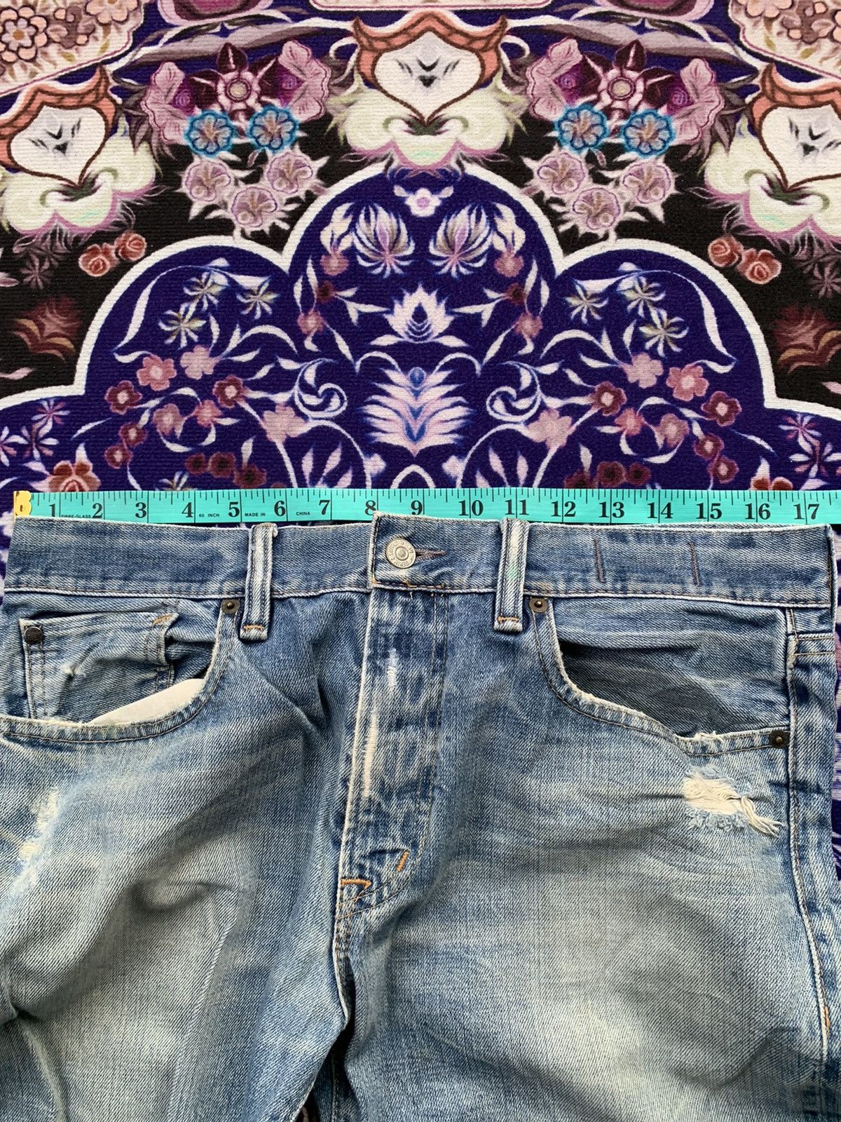 RRL Ralph Lauren Vintage Ralph Lauren Faded Wash Denim Size US 35 - 15 Thumbnail