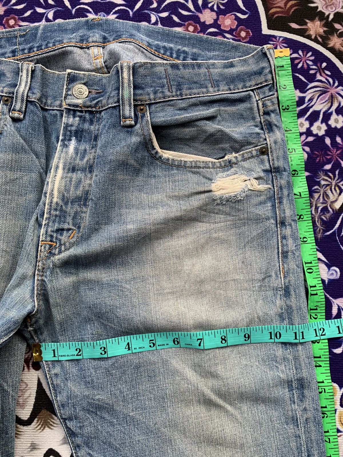RRL Ralph Lauren Vintage Ralph Lauren Faded Wash Denim Size US 35 - 14 Thumbnail