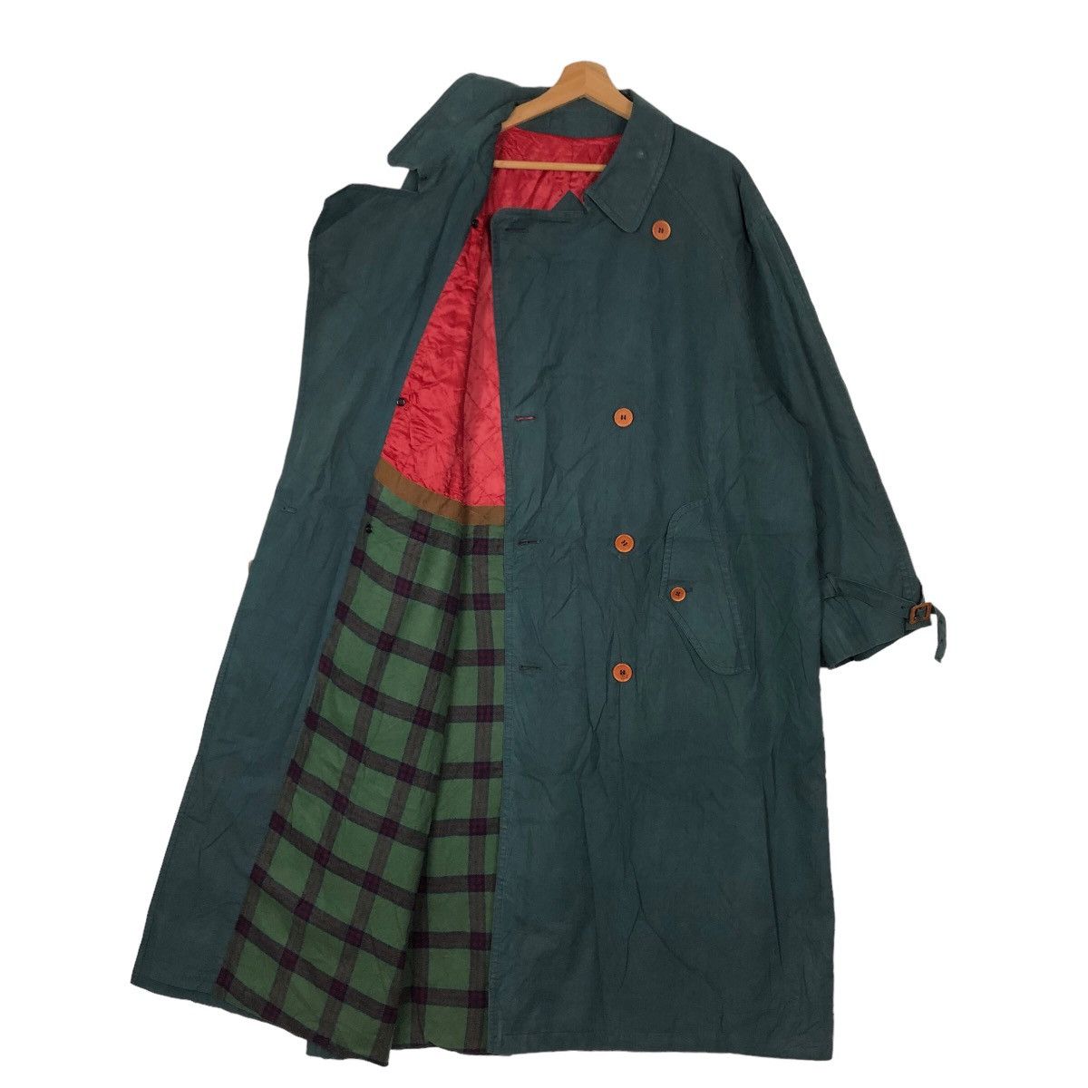 Japanese Brand VINTAGE BURBERRYS LONG JACKET DOUBLE BREAST Size US L / EU 52-54 / 3 - 8 Thumbnail