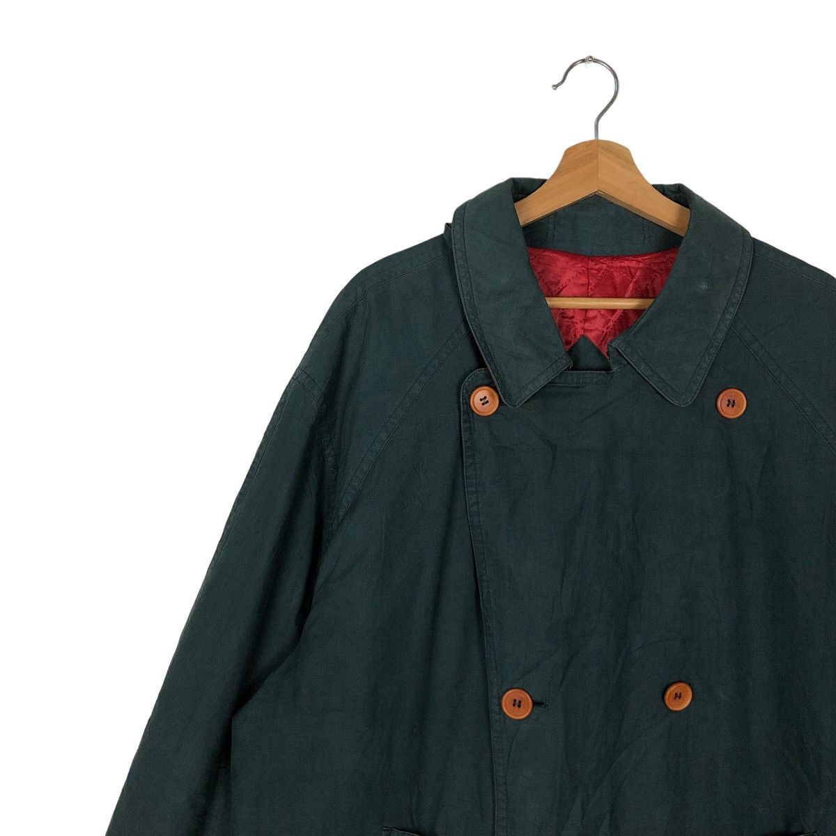 Japanese Brand VINTAGE BURBERRYS LONG JACKET DOUBLE BREAST Size US L / EU 52-54 / 3 - 6 Thumbnail