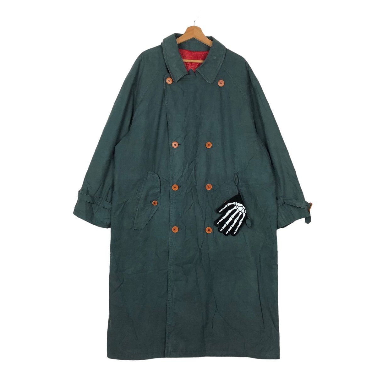 Japanese Brand VINTAGE BURBERRYS LONG JACKET DOUBLE BREAST Size US L / EU 52-54 / 3 - 1 Thumbnail