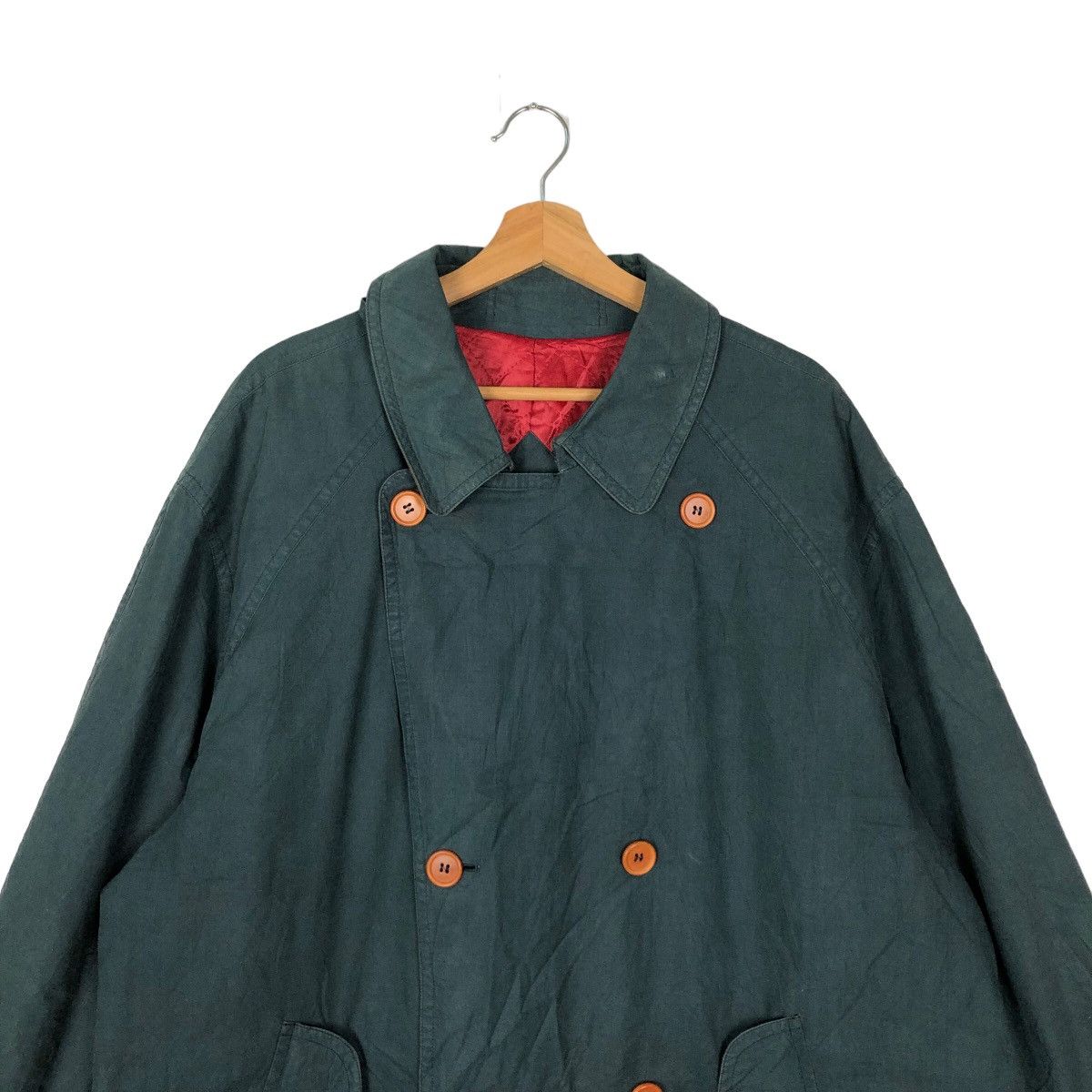Japanese Brand VINTAGE BURBERRYS LONG JACKET DOUBLE BREAST Size US L / EU 52-54 / 3 - 2 Thumbnail