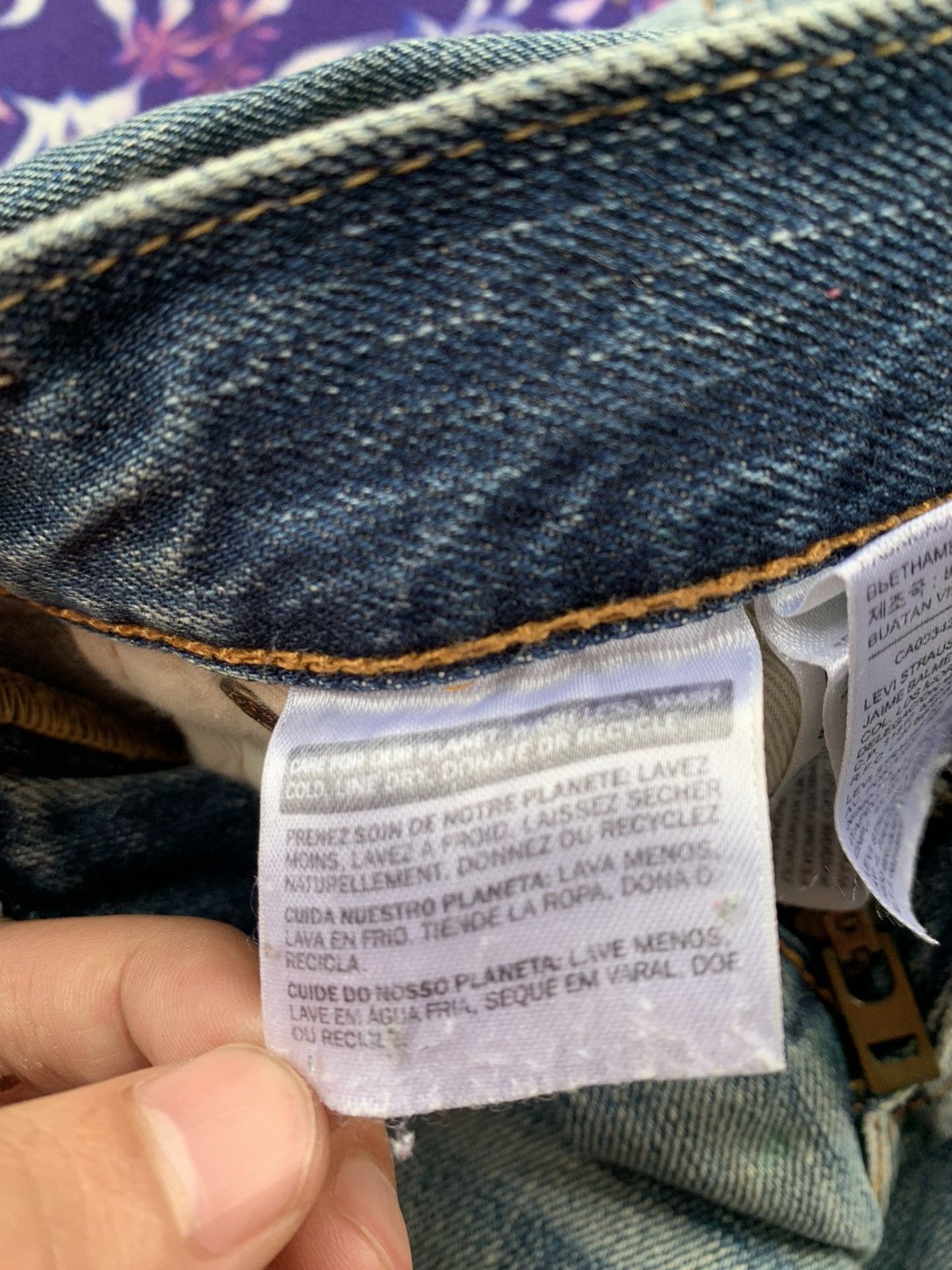 Levi's Levis 505 Faded Wash Denim Size US 31 - 6 Thumbnail