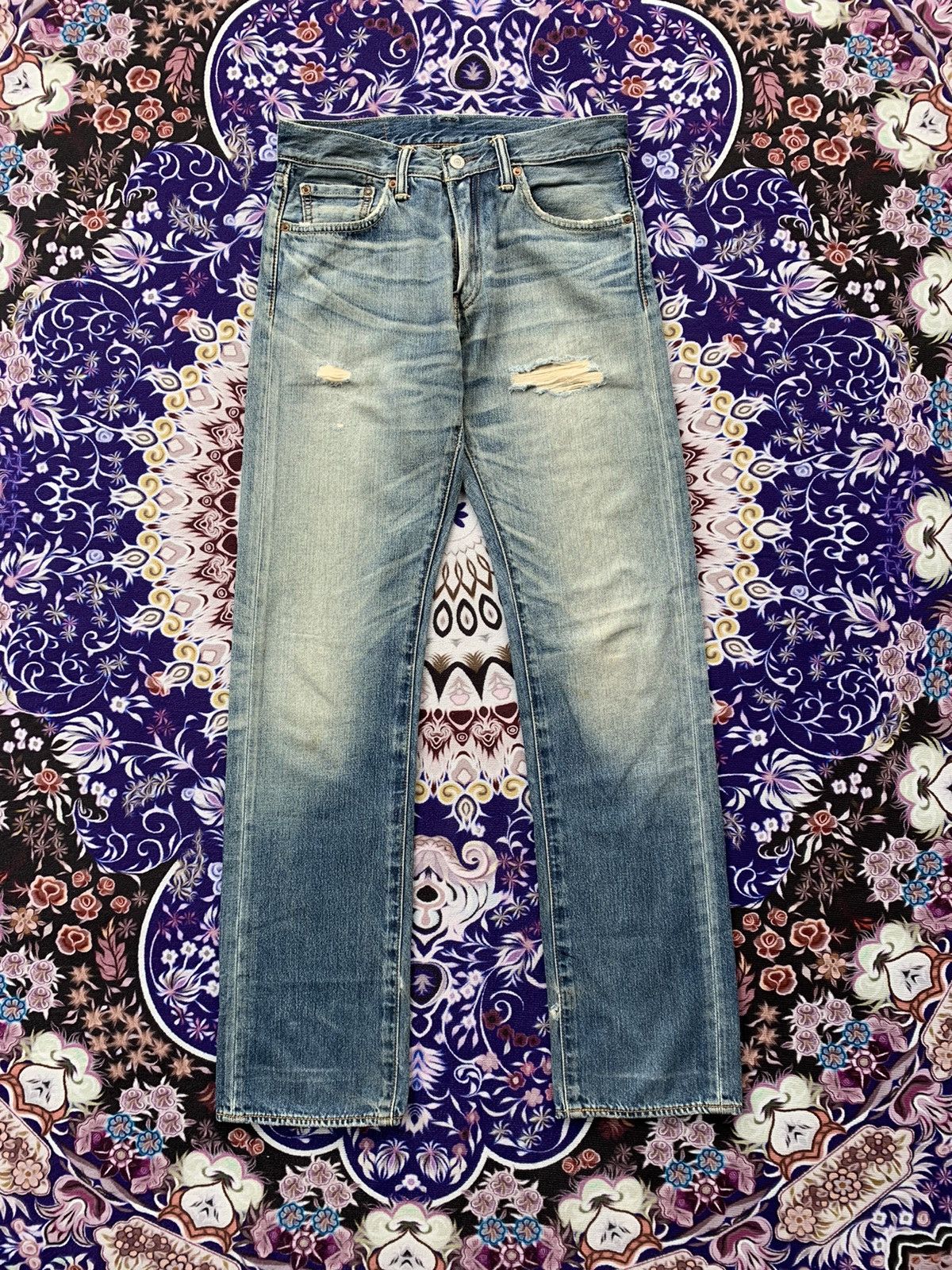 Levi's Levis 505 Faded Wash Denim Size US 31 - 1 Thumbnail