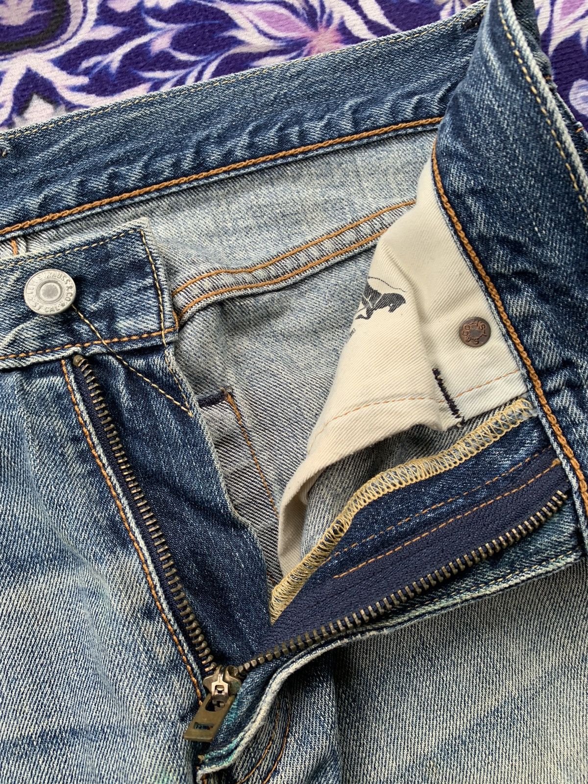 Levi's Levis 505 Faded Wash Denim Size US 31 - 5 Thumbnail