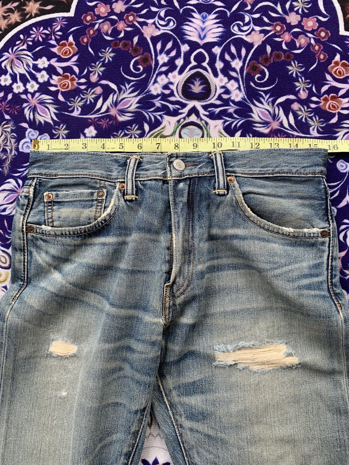 Levi's Levis 505 Faded Wash Denim Size US 31 - 17 Thumbnail