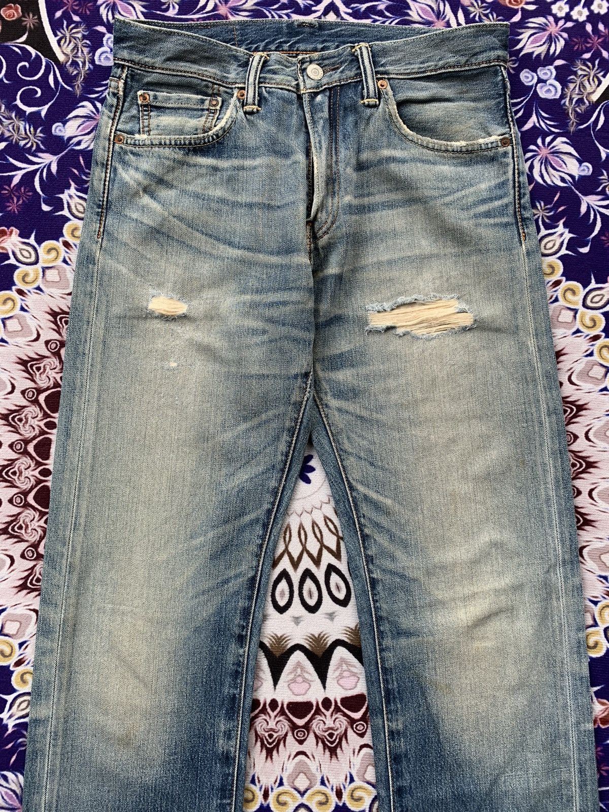 Levi's Levis 505 Faded Wash Denim Size US 31 - 4 Thumbnail