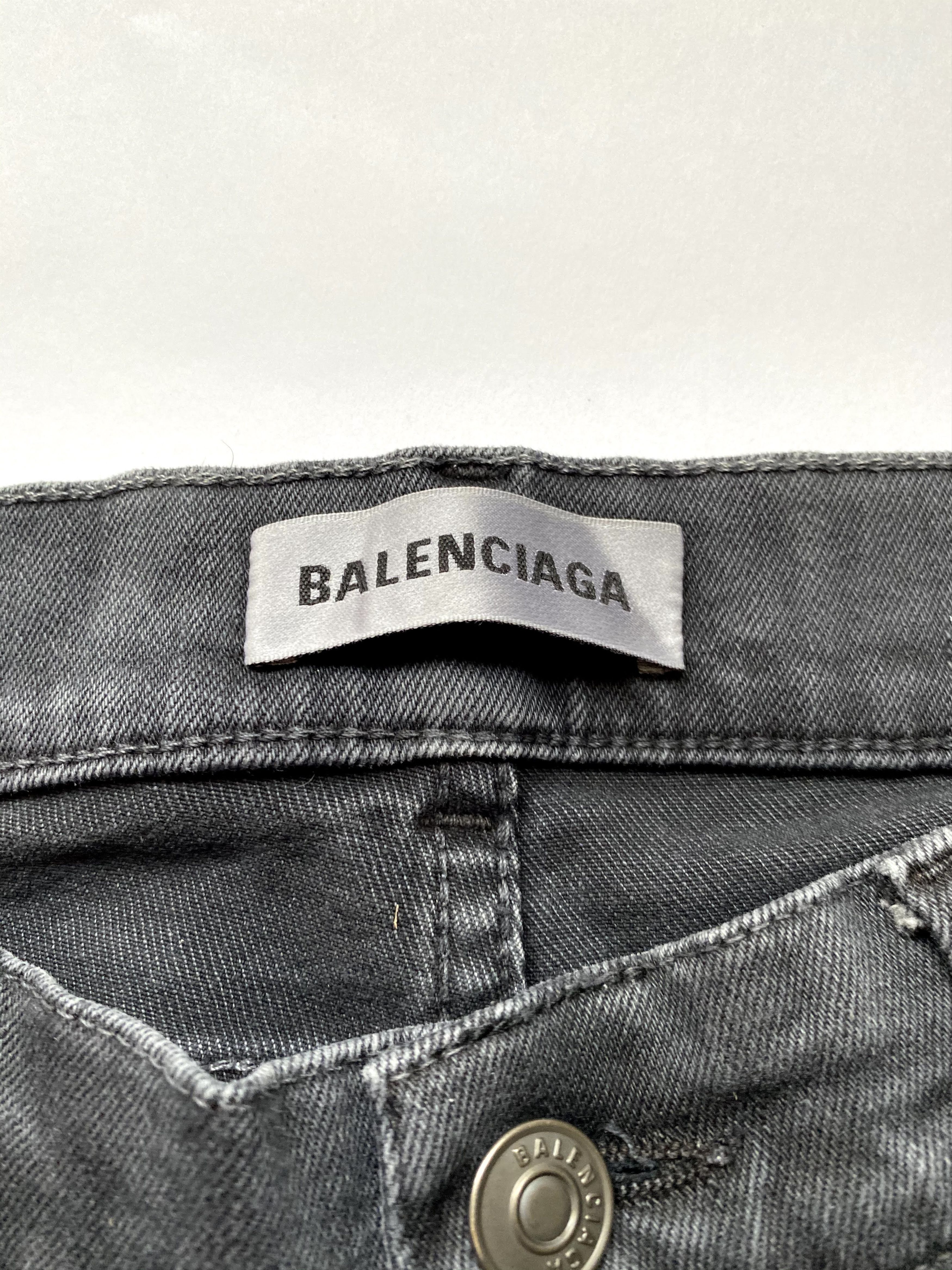 Balenciaga ⚡️QUICK SALE⚡️ 2018 Balenciaga Demna Black Jeans Denim Size 29" - 3 Thumbnail