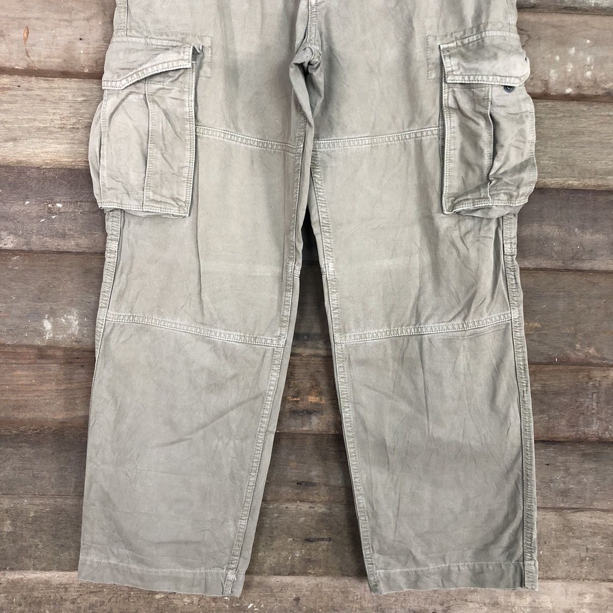 Faded Glory × Japanese Brand DL Uniqlo Grey Multipocket Tactical Cargo Pants #c960 Size US 31 - 3 Thumbnail