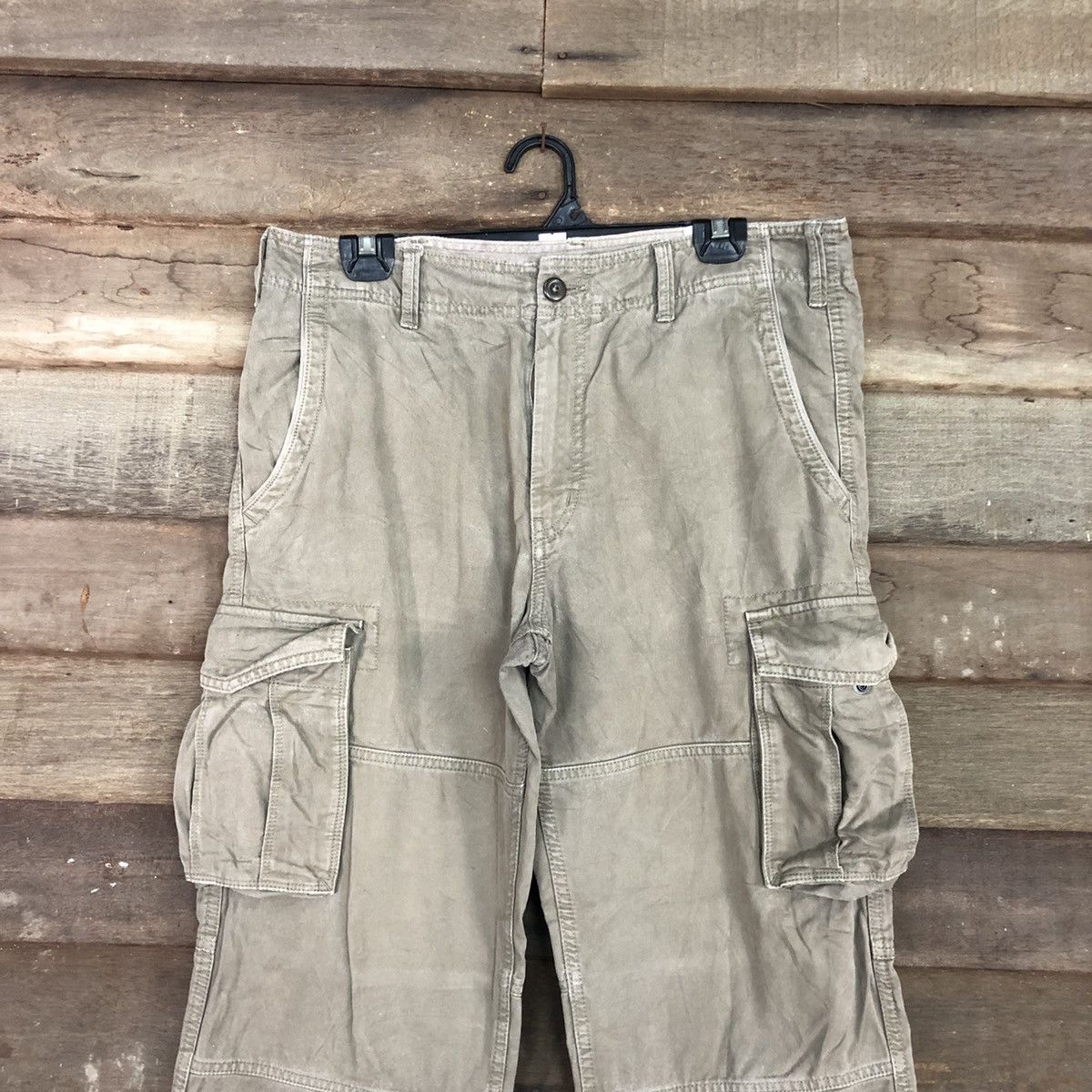 Faded Glory × Japanese Brand DL Uniqlo Grey Multipocket Tactical Cargo Pants #c960 Size US 31 - 2 Thumbnail