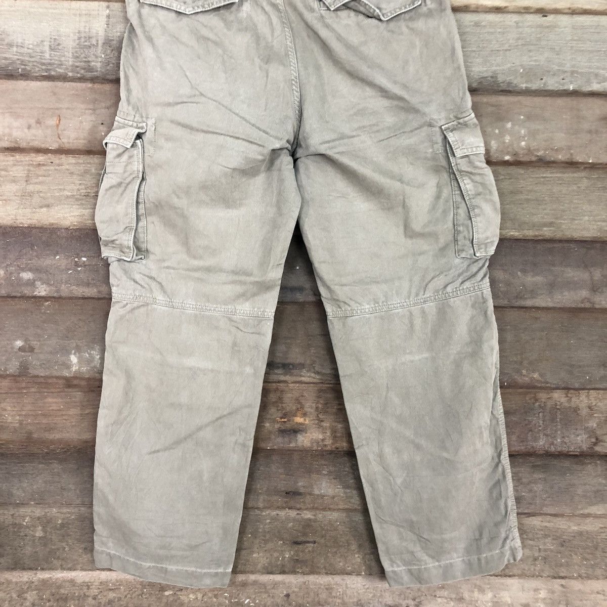 Faded Glory × Japanese Brand DL Uniqlo Grey Multipocket Tactical Cargo Pants #c960 Size US 31 - 10 Thumbnail