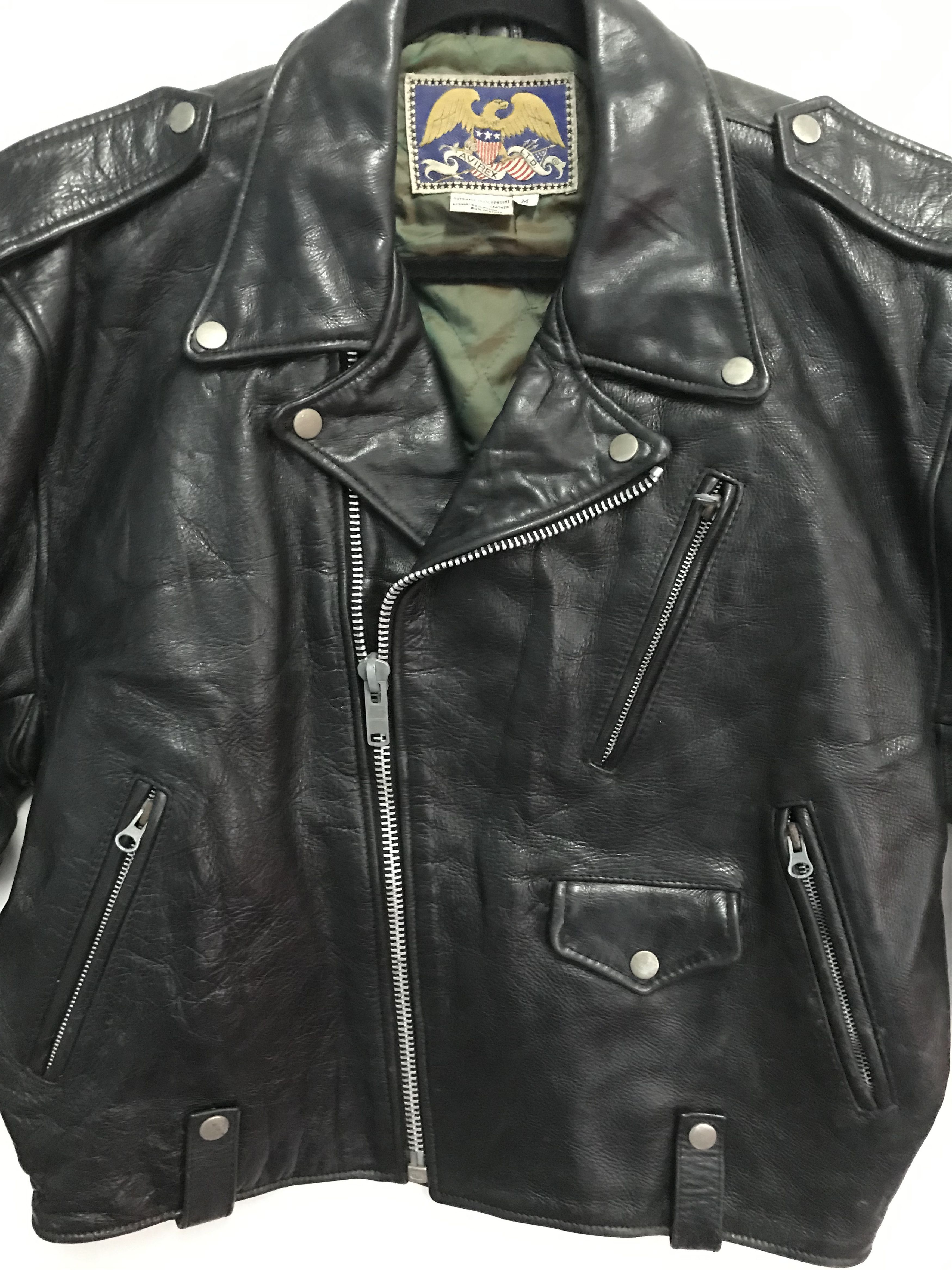 Avirex × Vintage 💥N.G.TODAY💥Vtg Avirex KoreanWar Motorcycle Leather Jacket Size US M / EU 48-50 / 2 - 3 Thumbnail