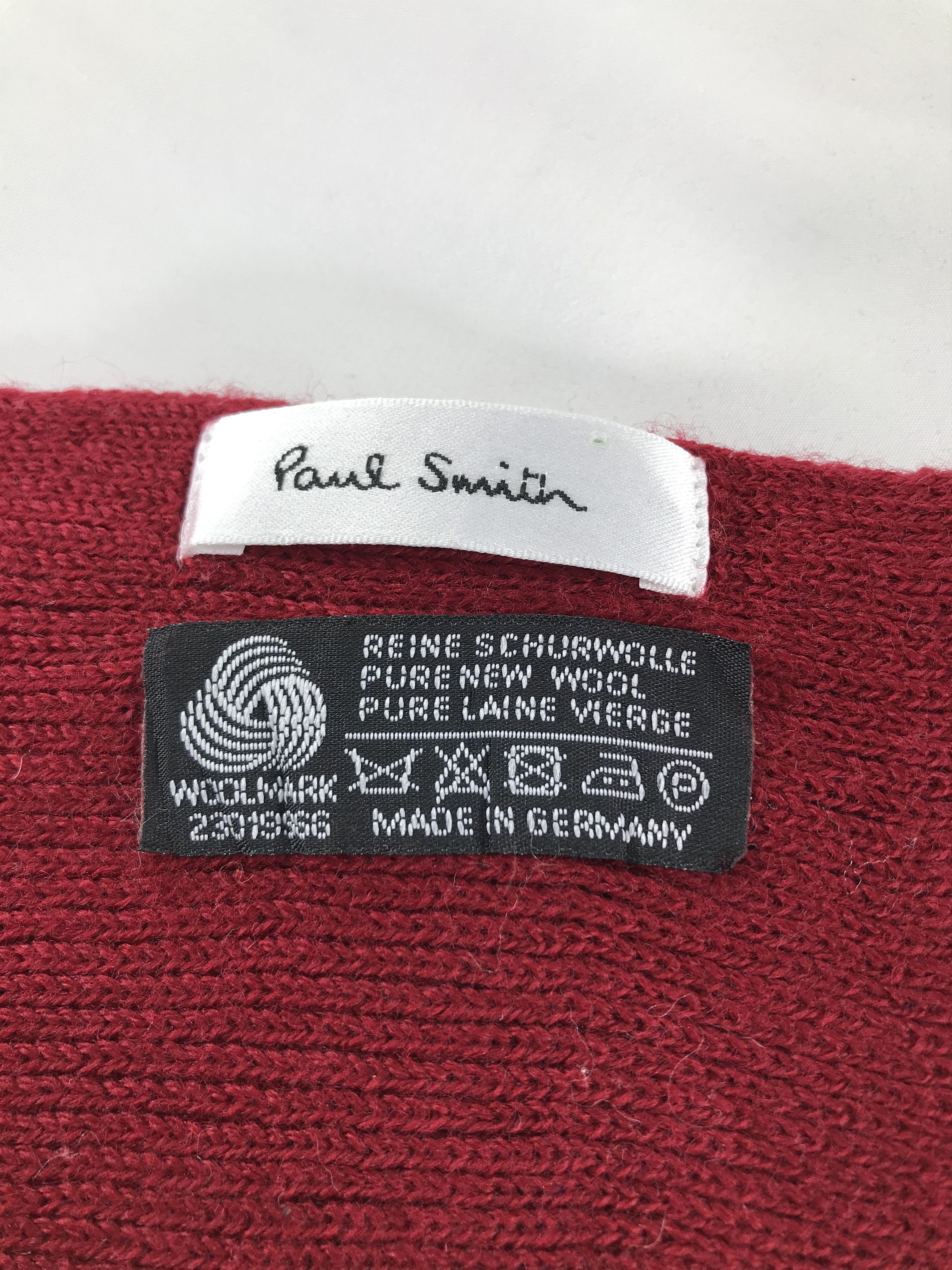 Paul Smith Paul Smith Plain Wool Scarf Muffler V231 Size ONE SIZE - 5 Thumbnail
